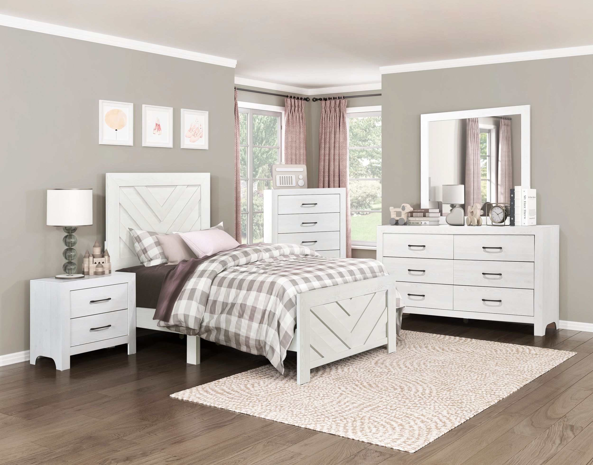 Corbin Square Faux Wood Veneer/Wood Mirror