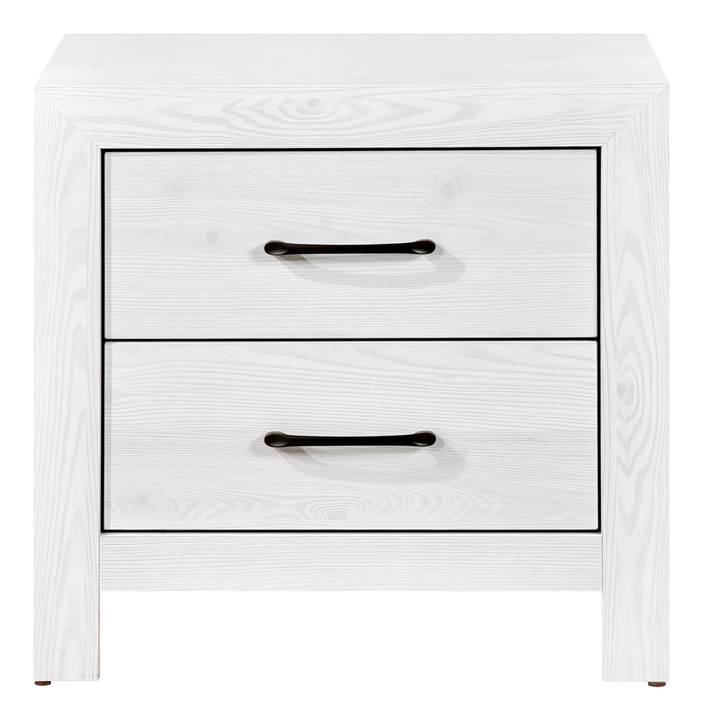 Corbin Faux Wood Veneer/Wood Chevron Pattern Panel Bedroom Set