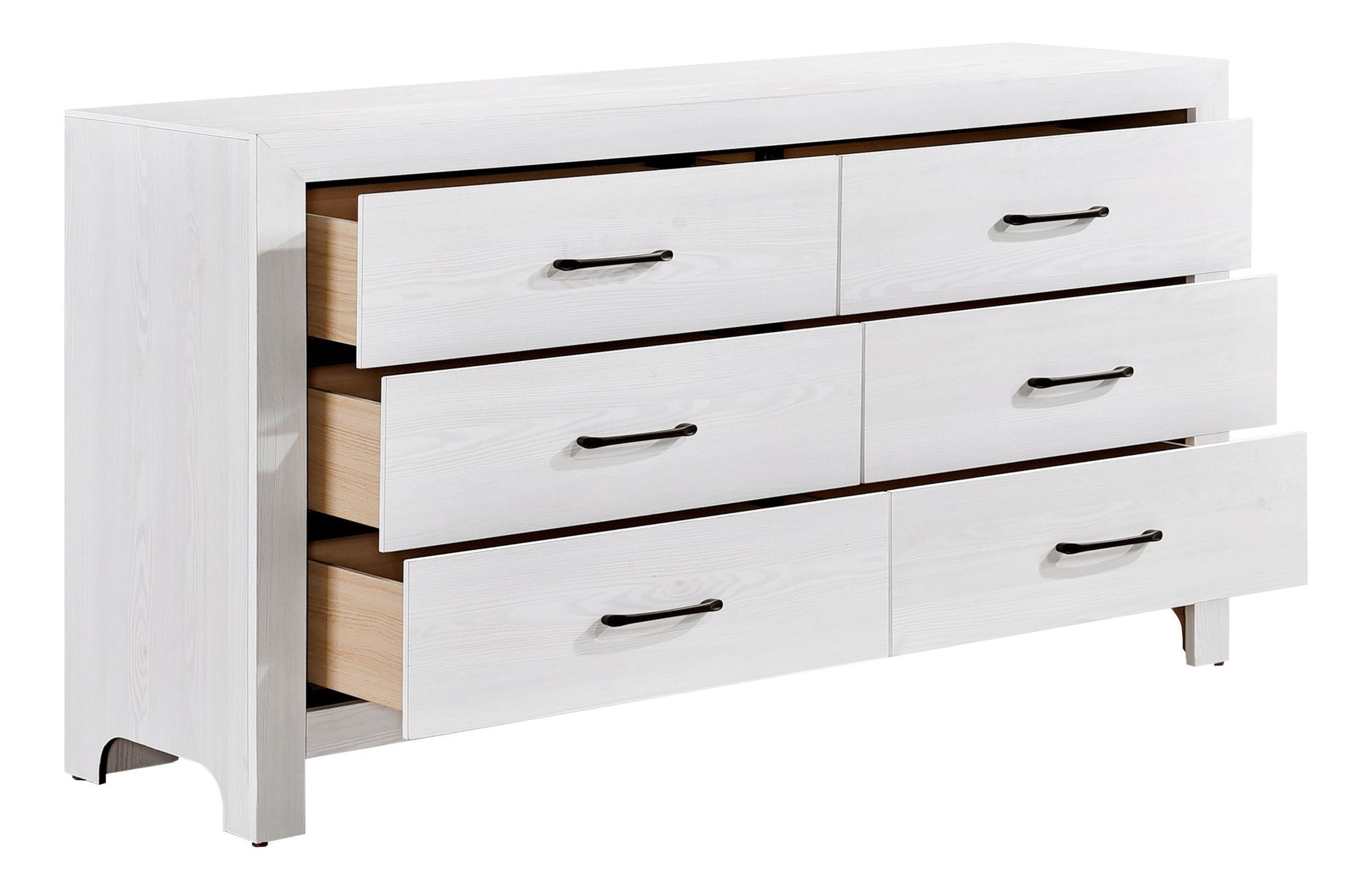 Corbin Faux Wood Veneer/Wood 6-Drawer Double Dresser