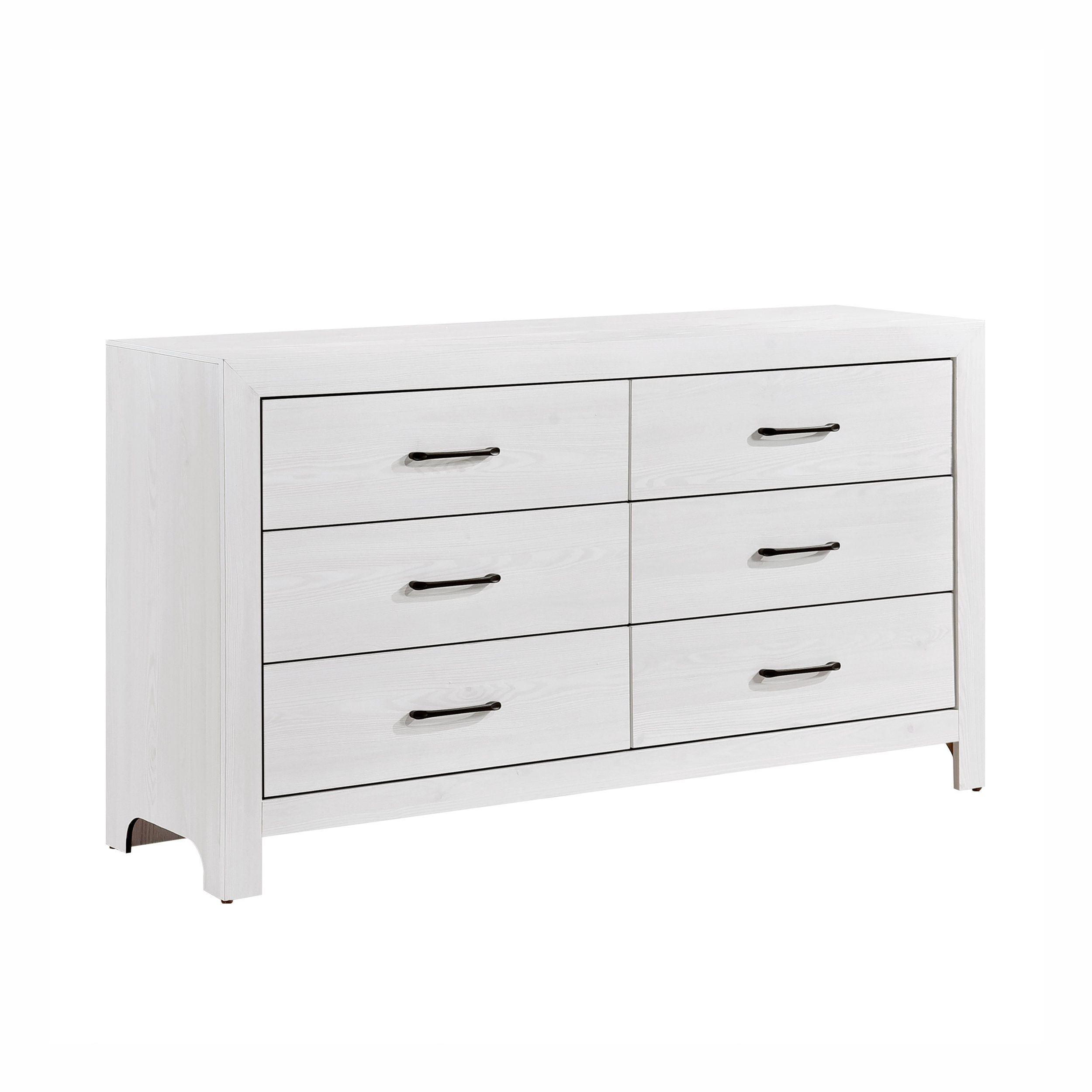 Corbin Faux Wood Veneer/Wood 6-Drawer Double Dresser