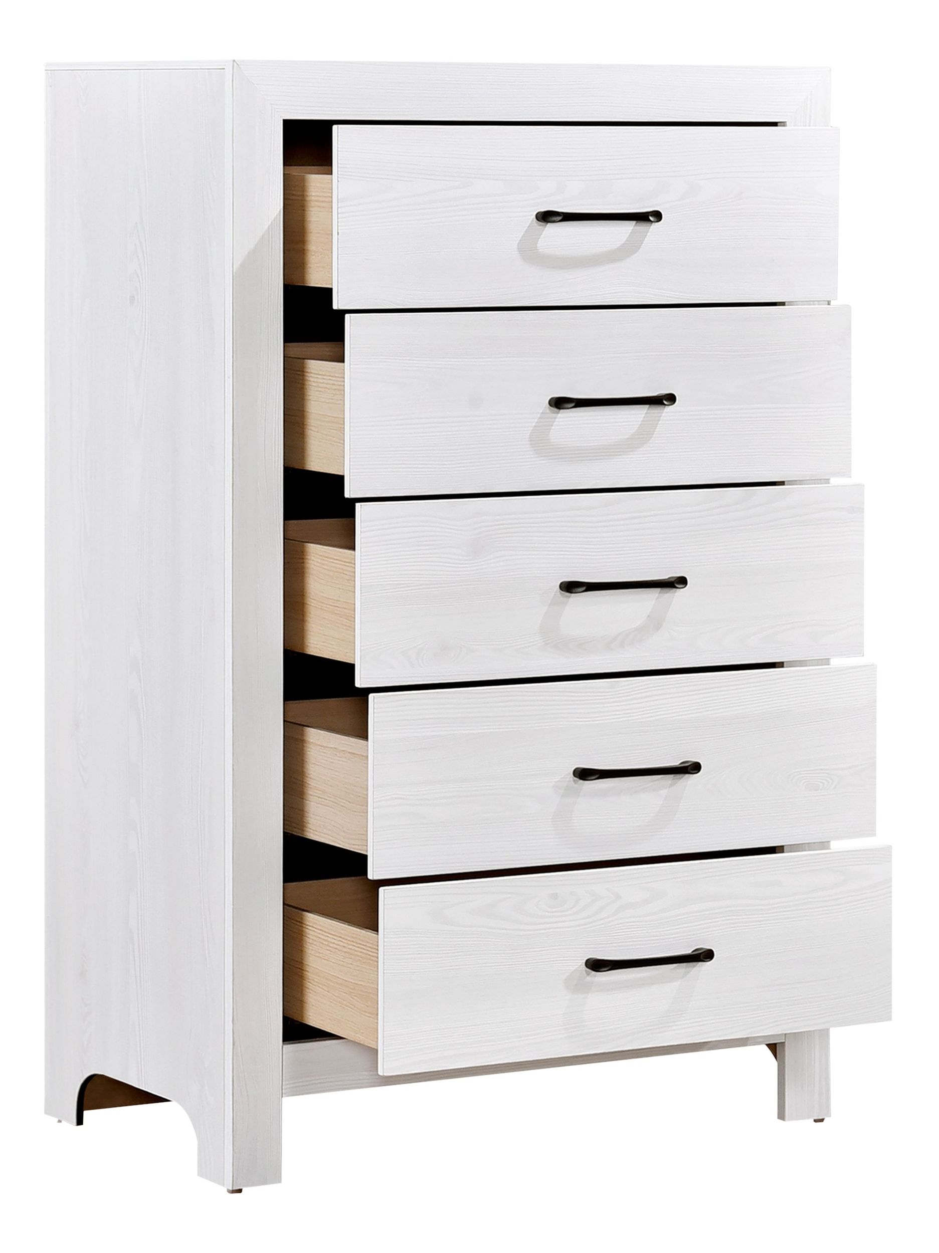Corbin Faux Wood Veneer/Wood Panel Bedroom Set