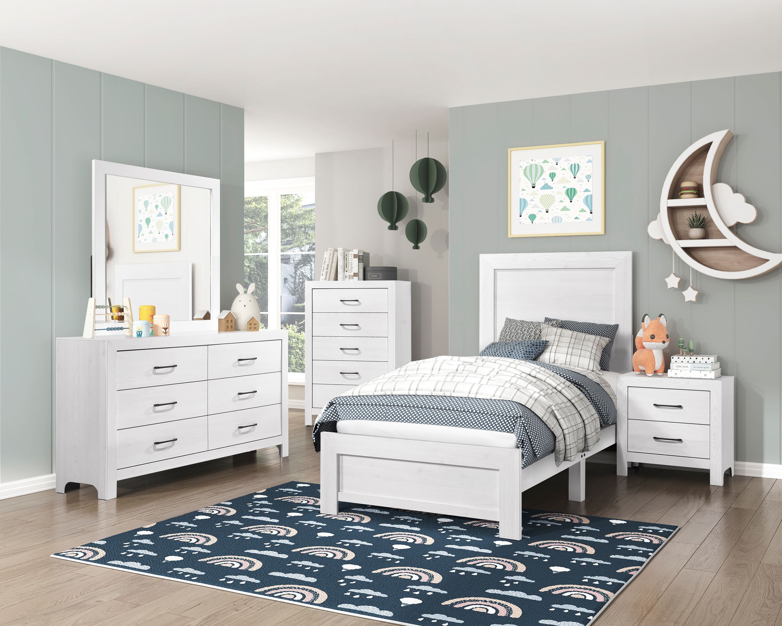 Corbin Square Faux Wood Veneer/Wood Mirror