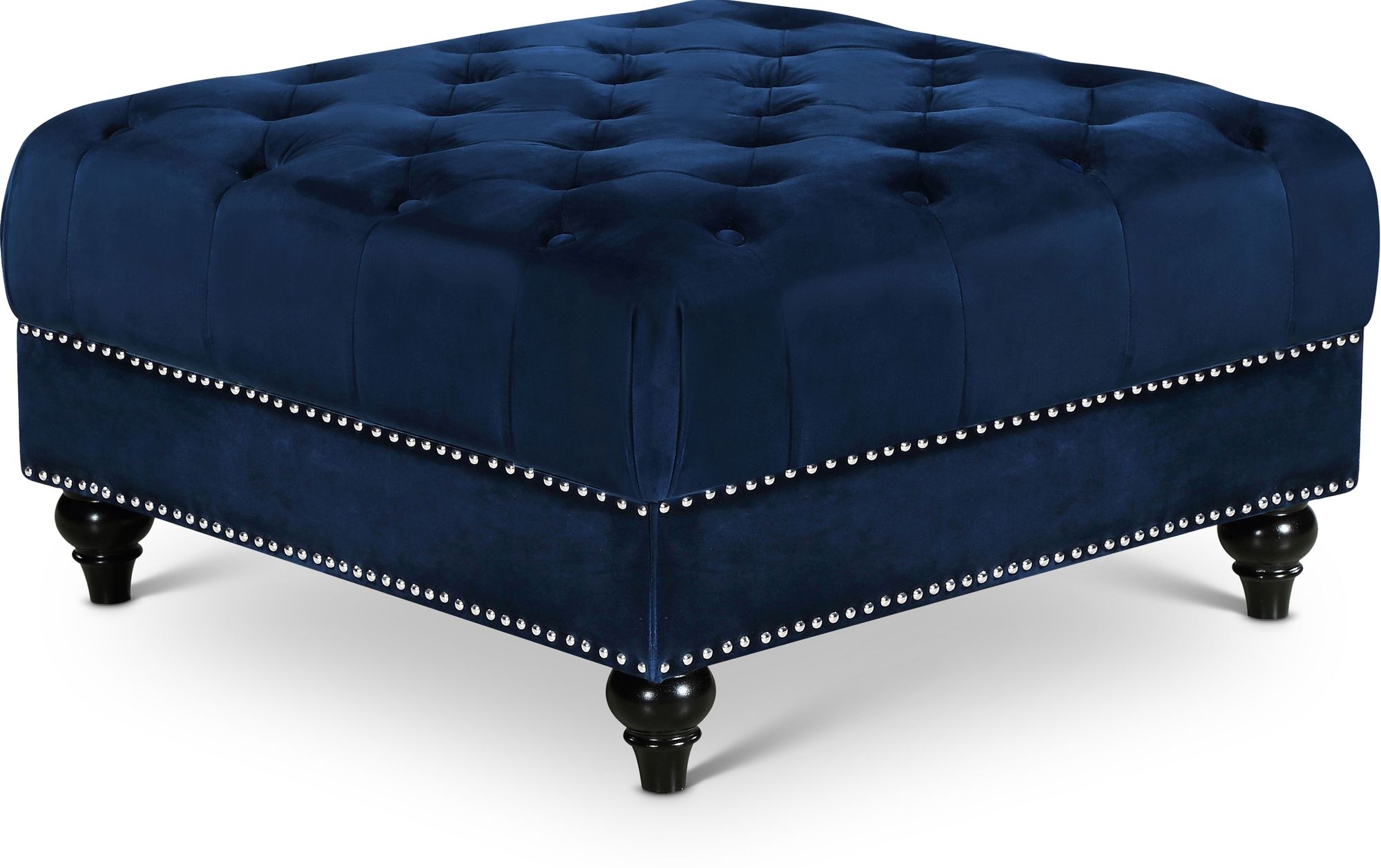 Sabrina Velvet Ottoman