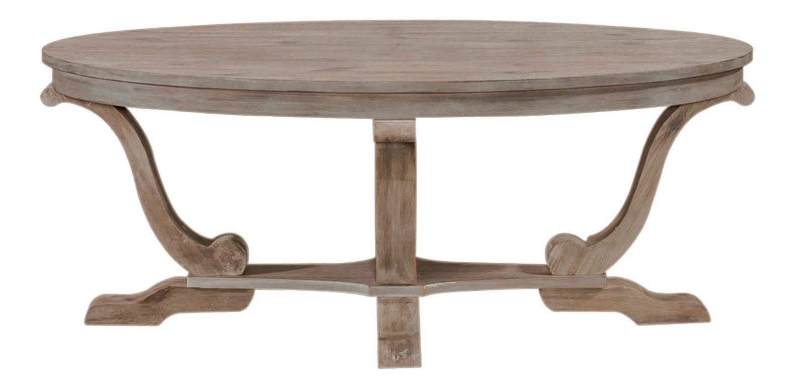 Greystone Mill Oval Wood Cocktail Table