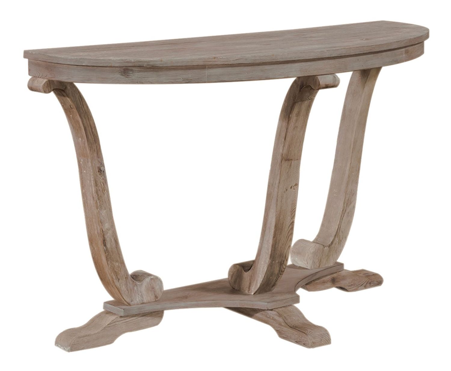 Greystone Mill Oval Cocktail Set | Rustic White Wash Table