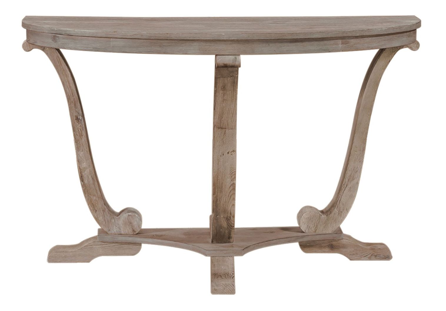 Greystone Mill Curved Wood Sofa Table