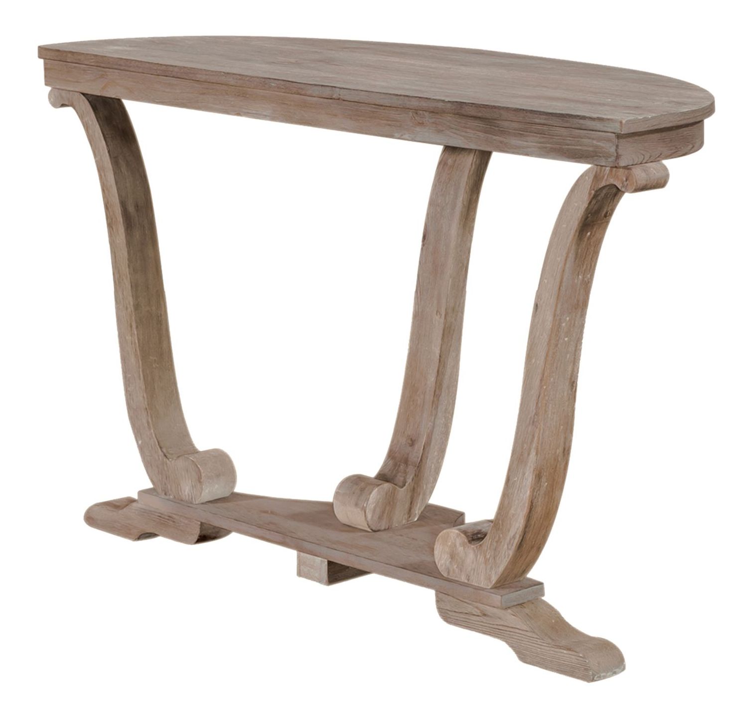 Greystone Mill Oval Cocktail Set | Rustic White Wash Table