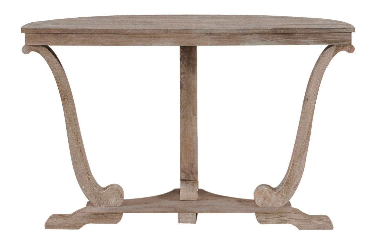 Greystone Mill Curved Wood Sofa Table