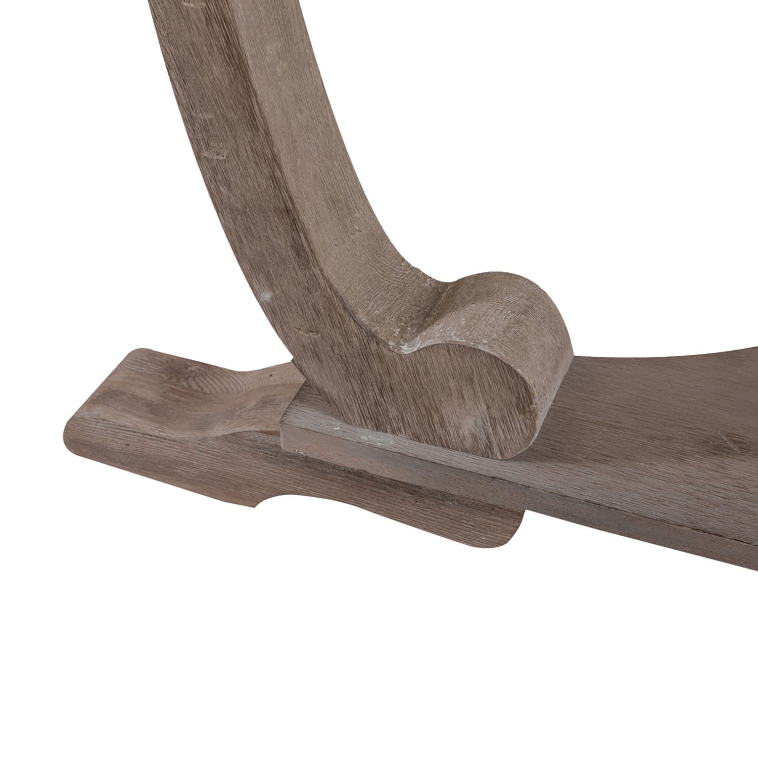 Greystone Mill Oval Cocktail Set | Rustic White Wash Table