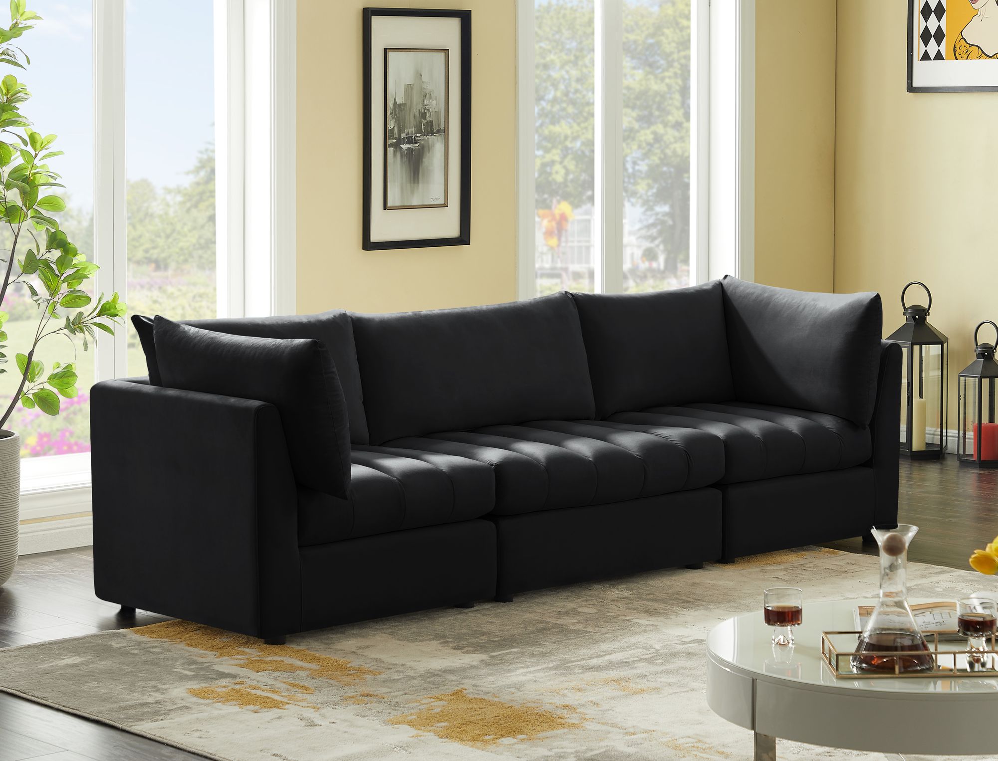 Jacob 103" Velvet Modular Sofa
