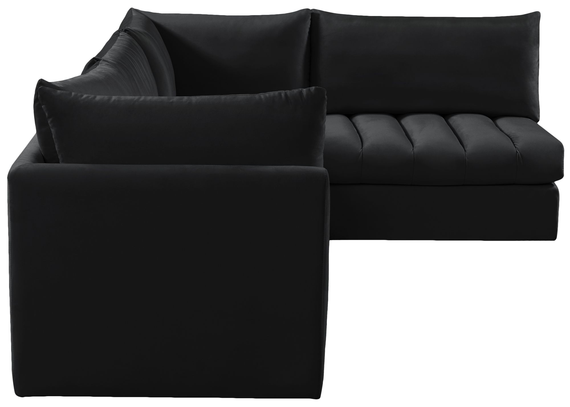 Jacob 103" 4-Piece Velvet Modular Sectional