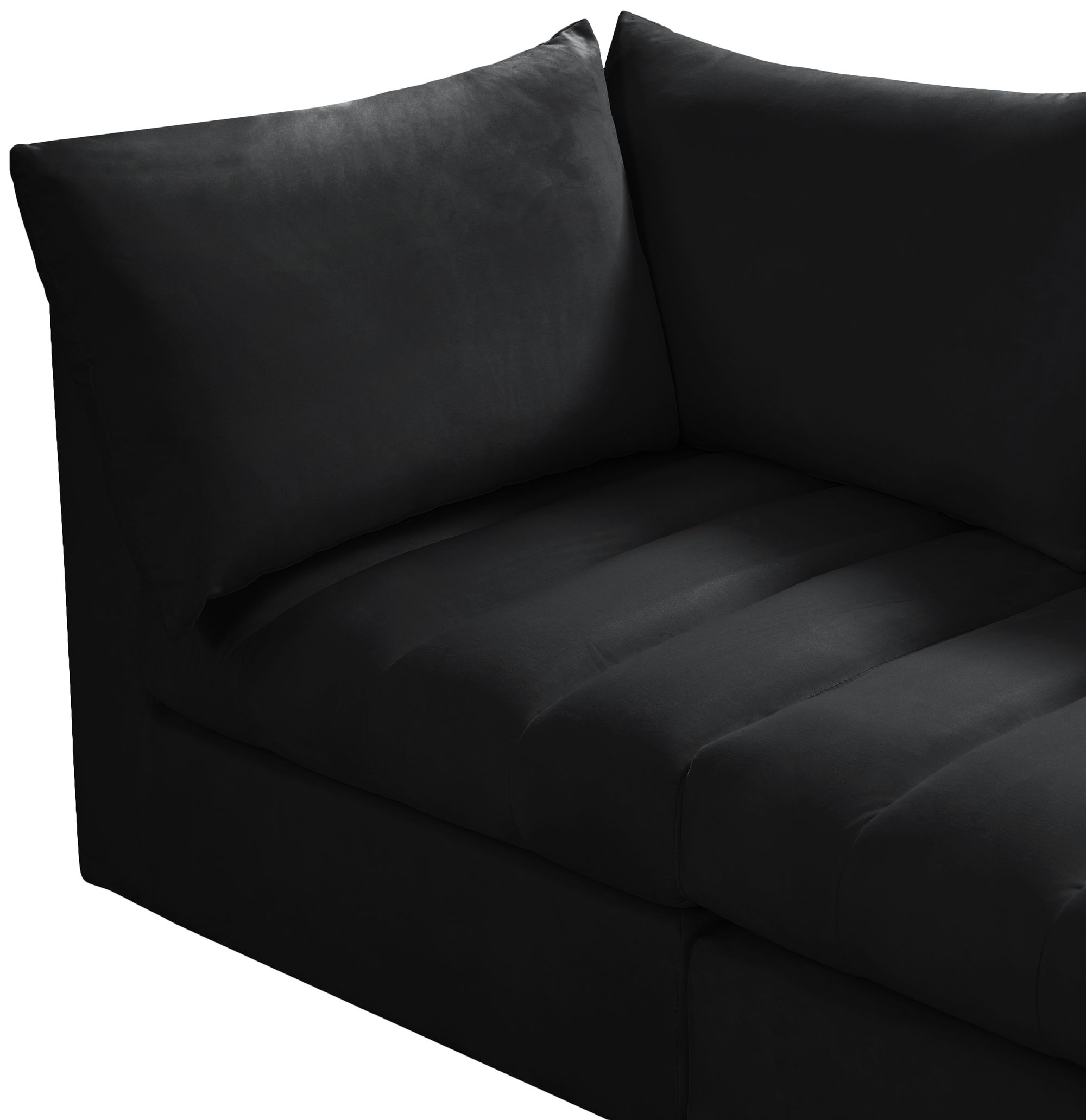 Jacob 103" 4-Piece Velvet Modular Sectional