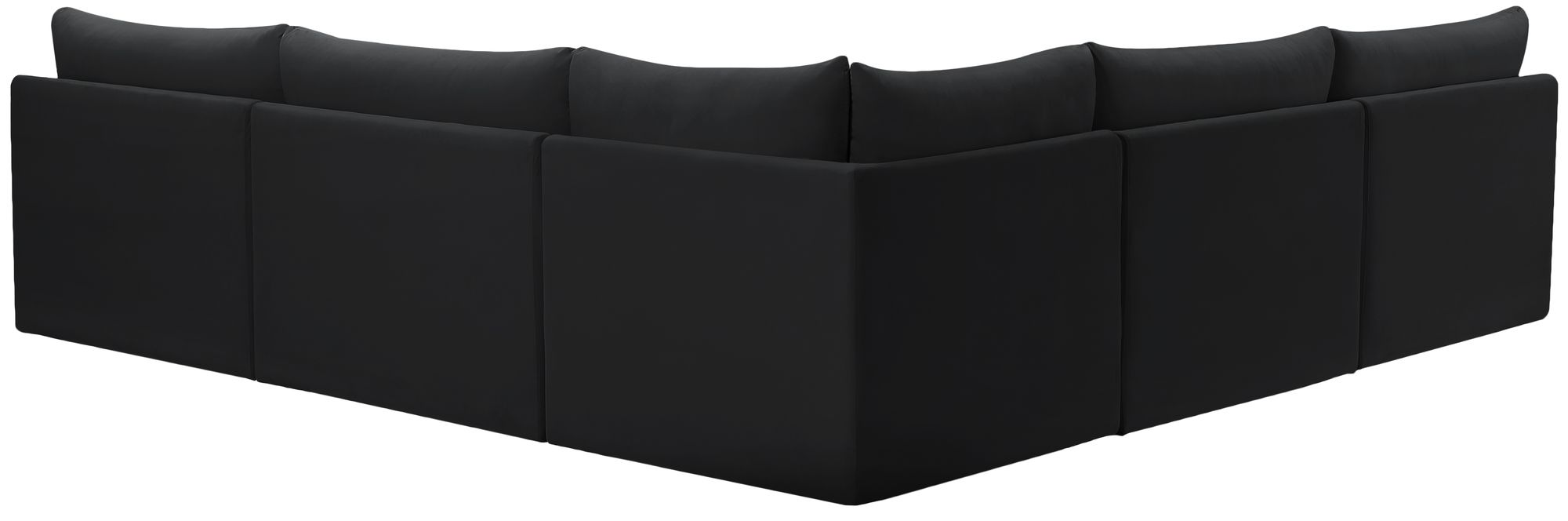 Meridian Jacob 107" Black Sectional Back