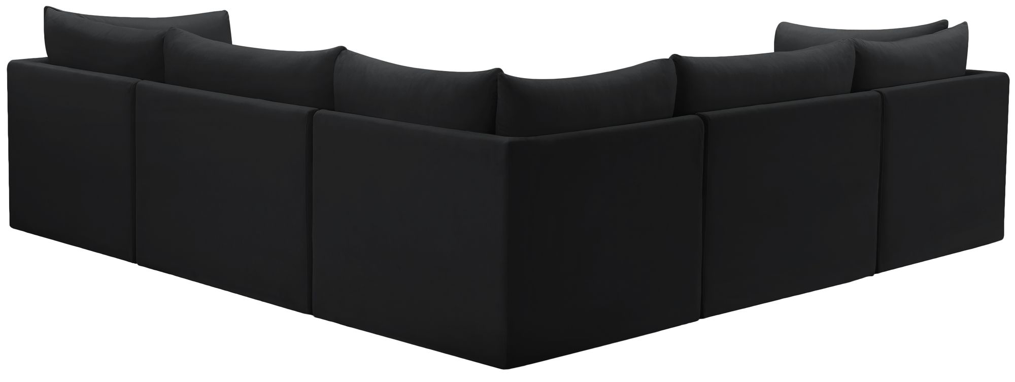 Jacob 103" 5-Piece Velvet Modular Sectional