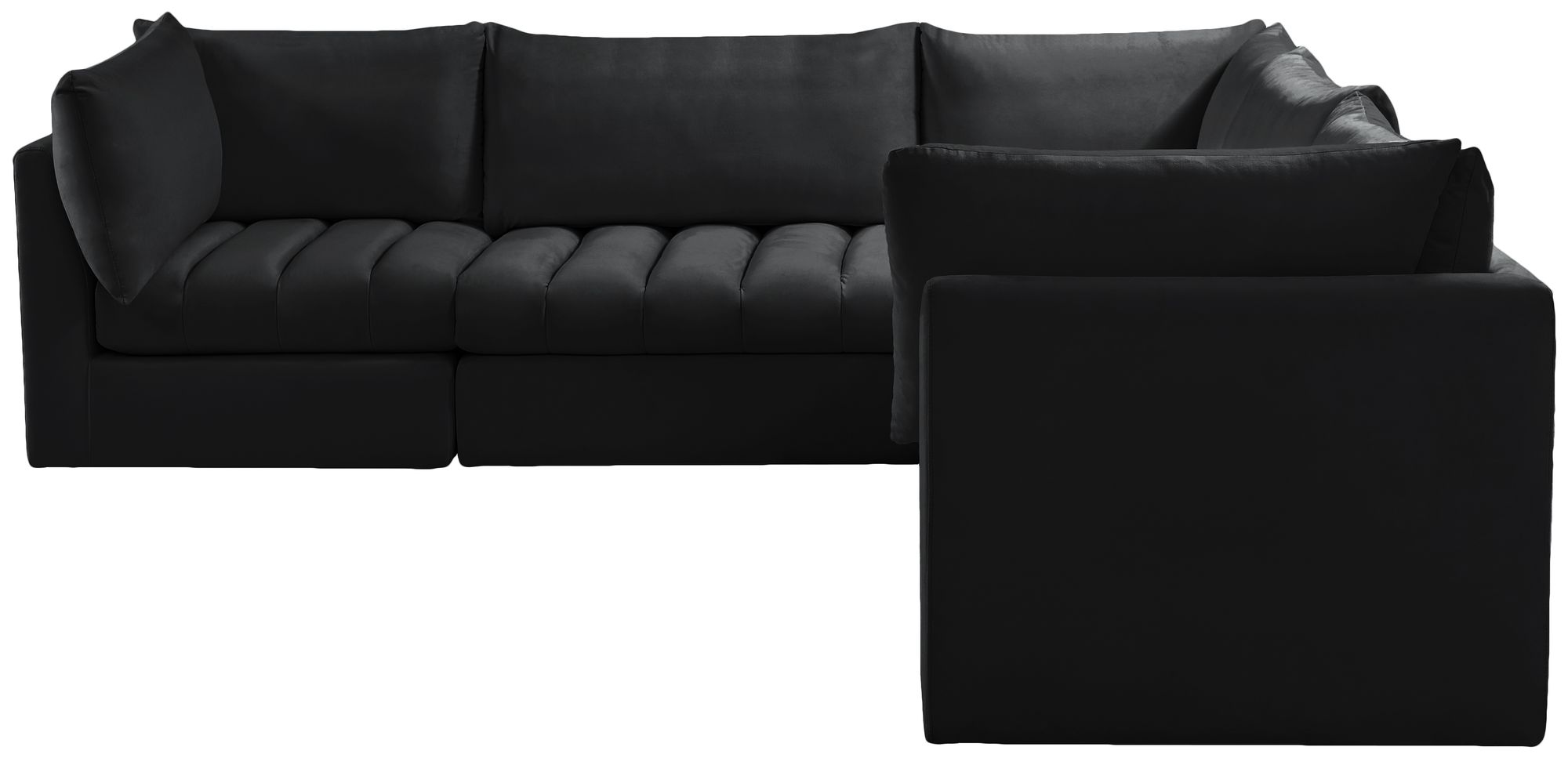 Jacob 103" 5-Piece Velvet Modular Sectional