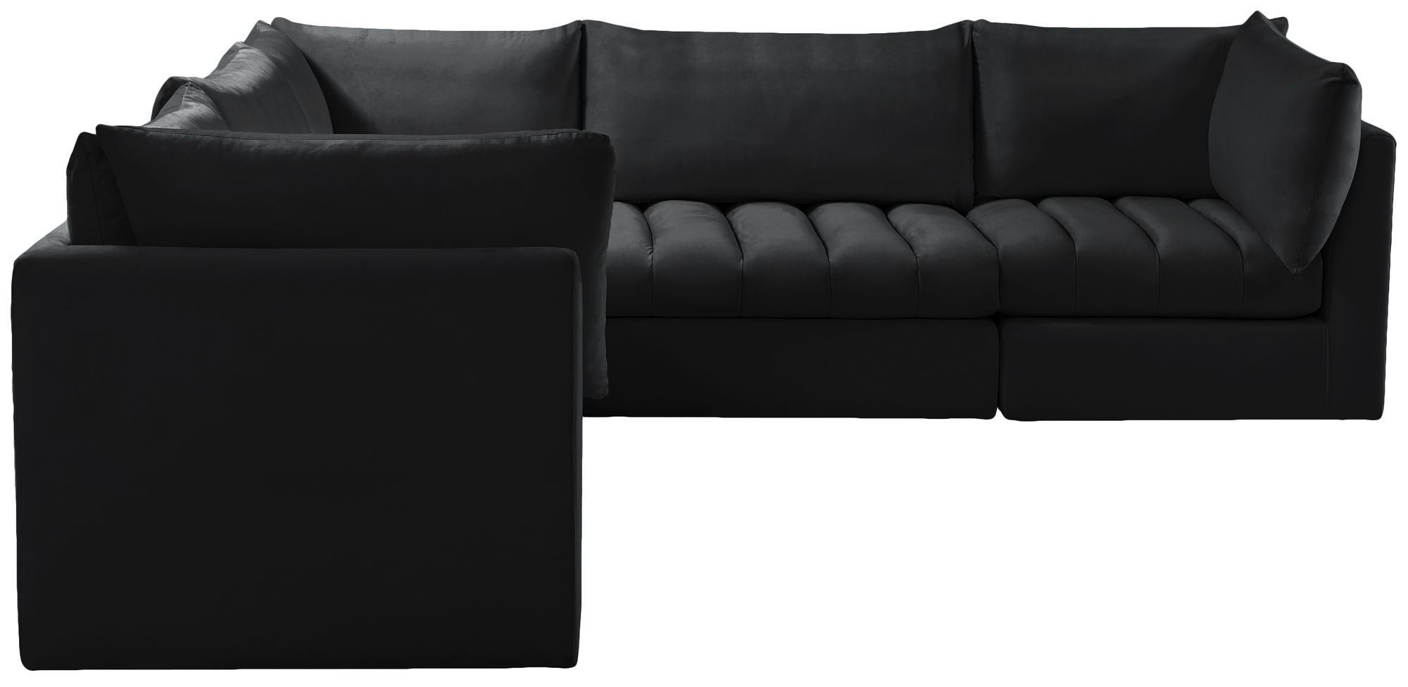 Jacob 103" 5-Piece Velvet Modular Sectional