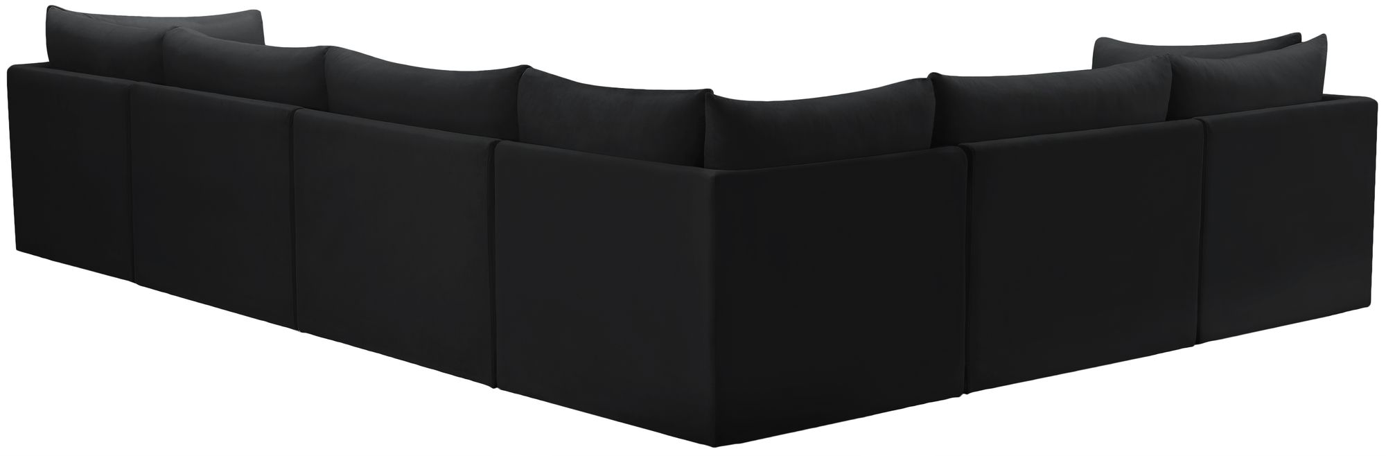 Jacob 140" 6-Piece Velvet Modular Sectional