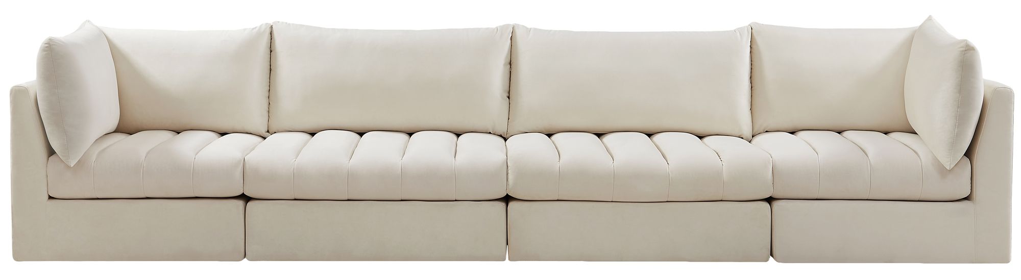 Jacob 140" Velvet Modular Sofa