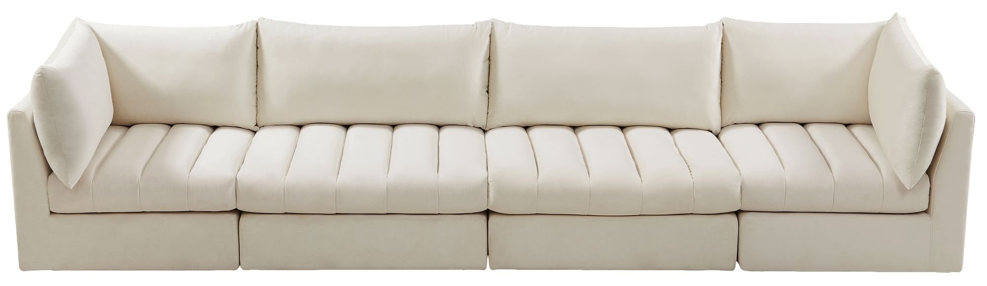 Jacob 140" Velvet Modular Sofa