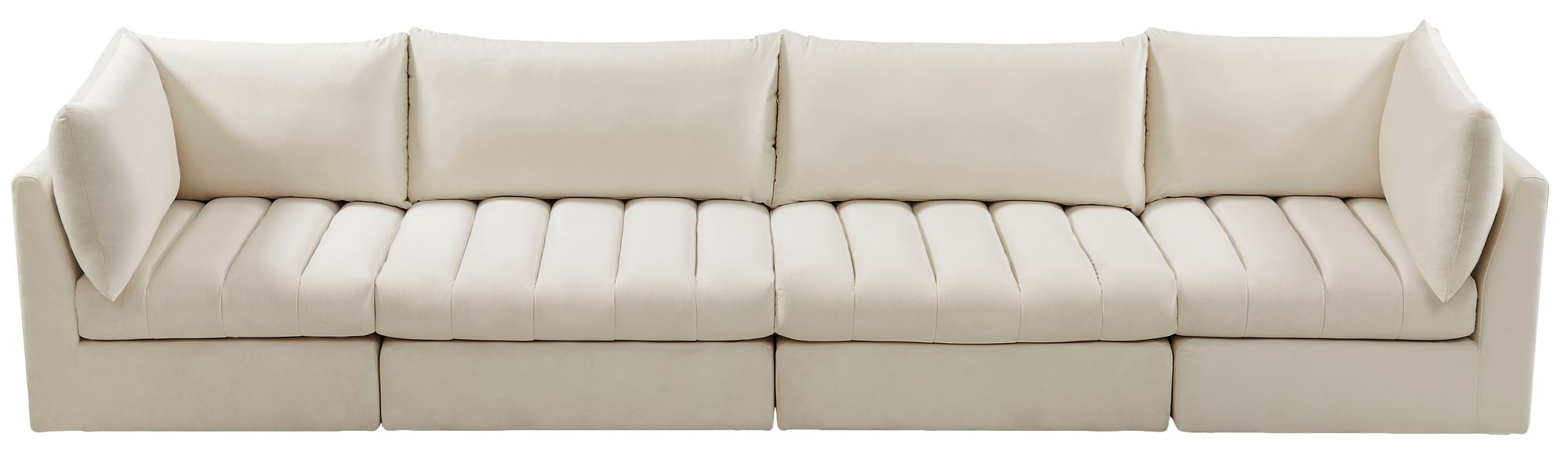 Jacob 140" Velvet Modular Sofa
