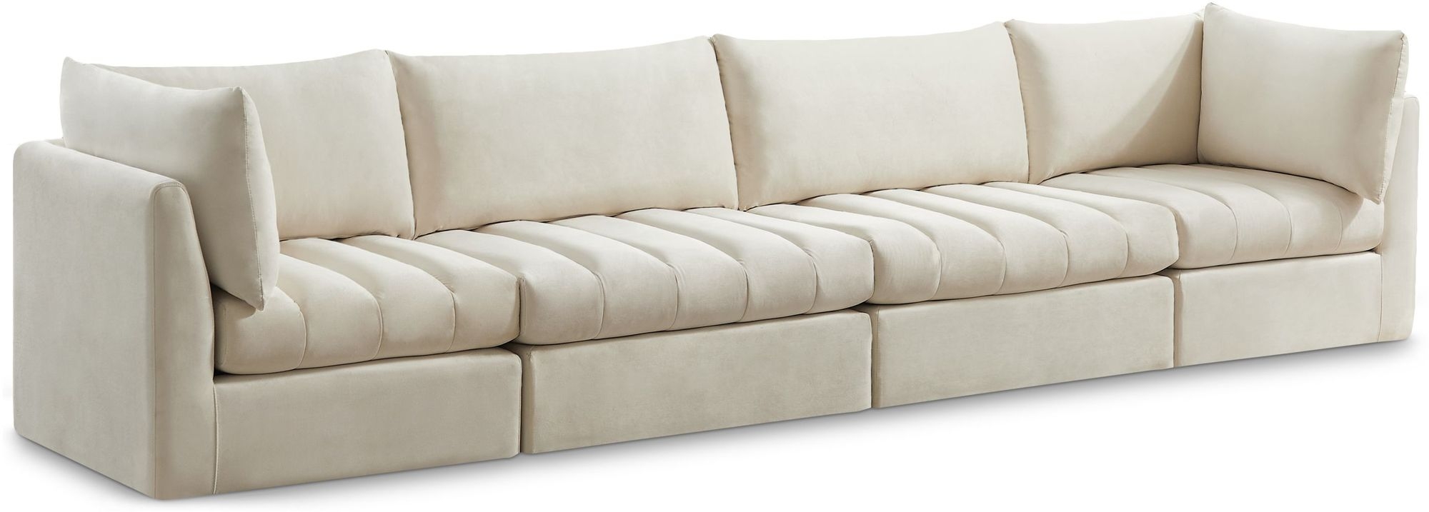 Jacob 140" Velvet Modular Sofa