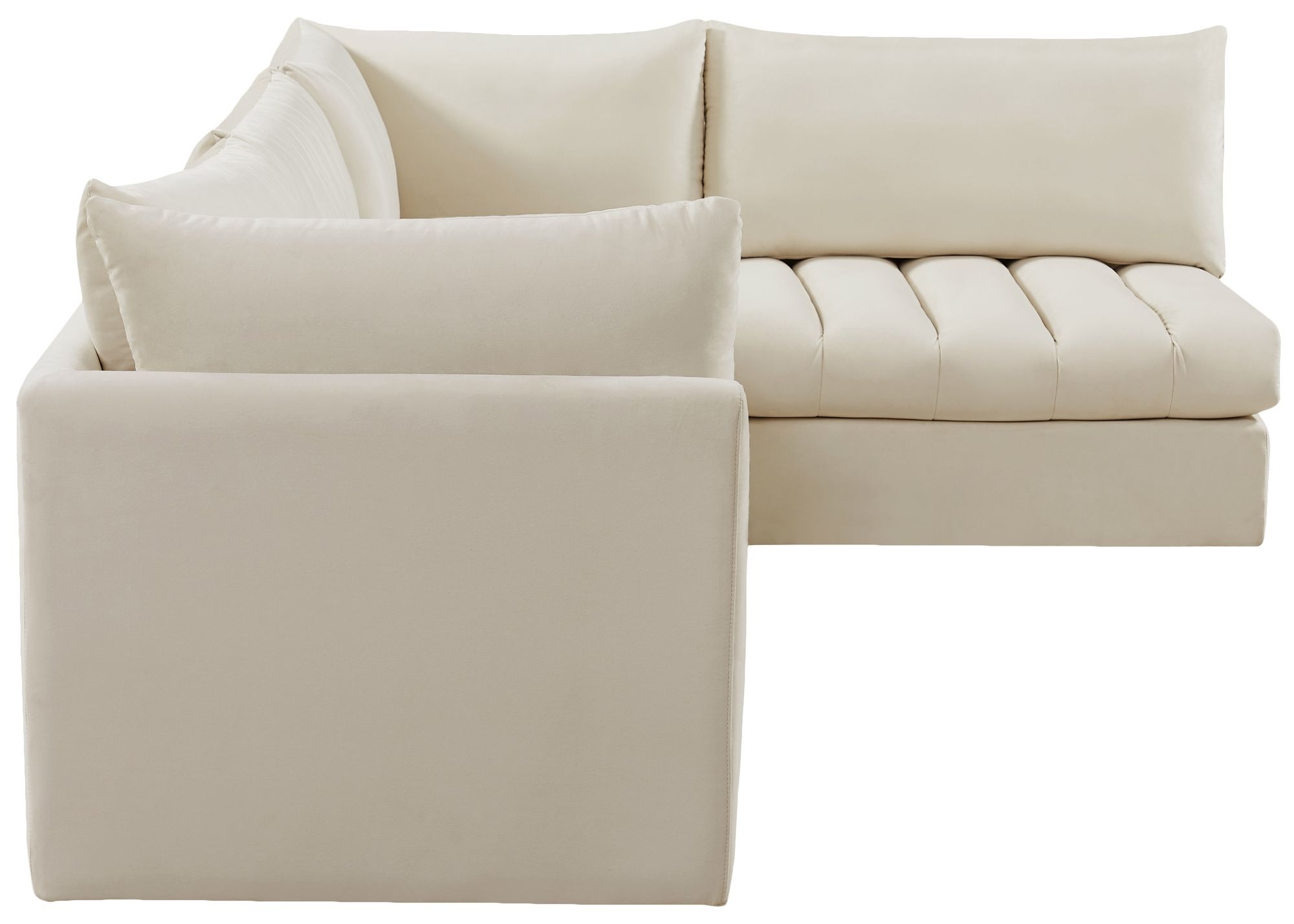 Jacob 103" 4-Piece Velvet Modular Sectional