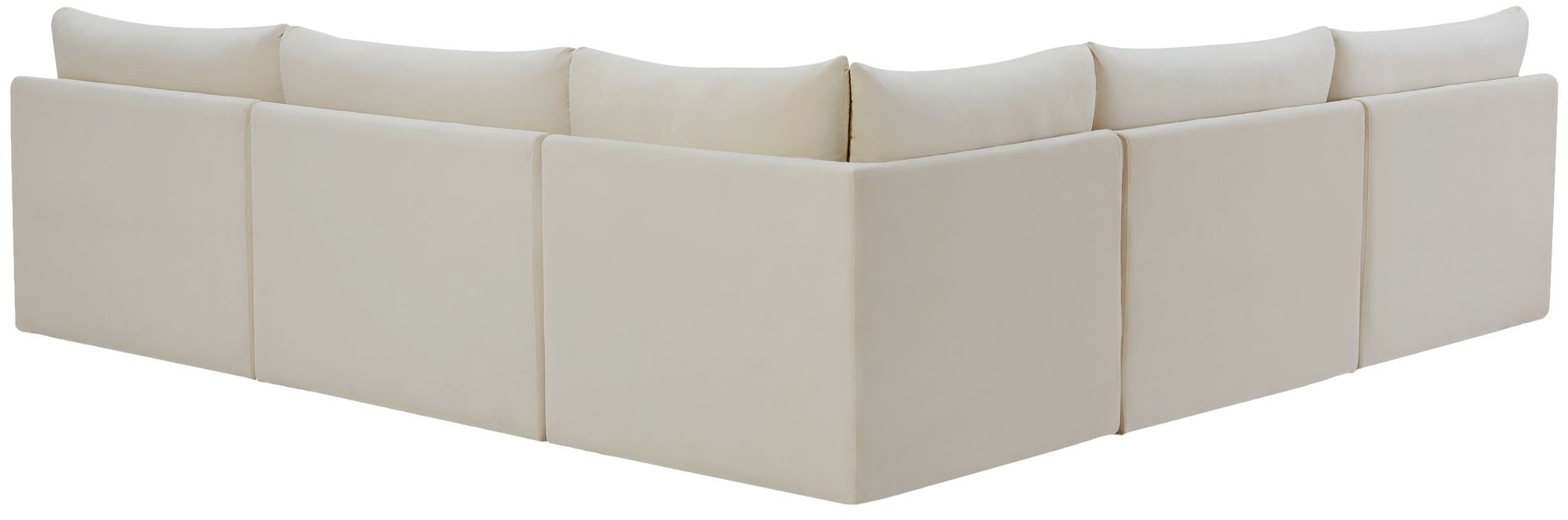 Jacob 107" 5-Piece Velvet Modular Sectional