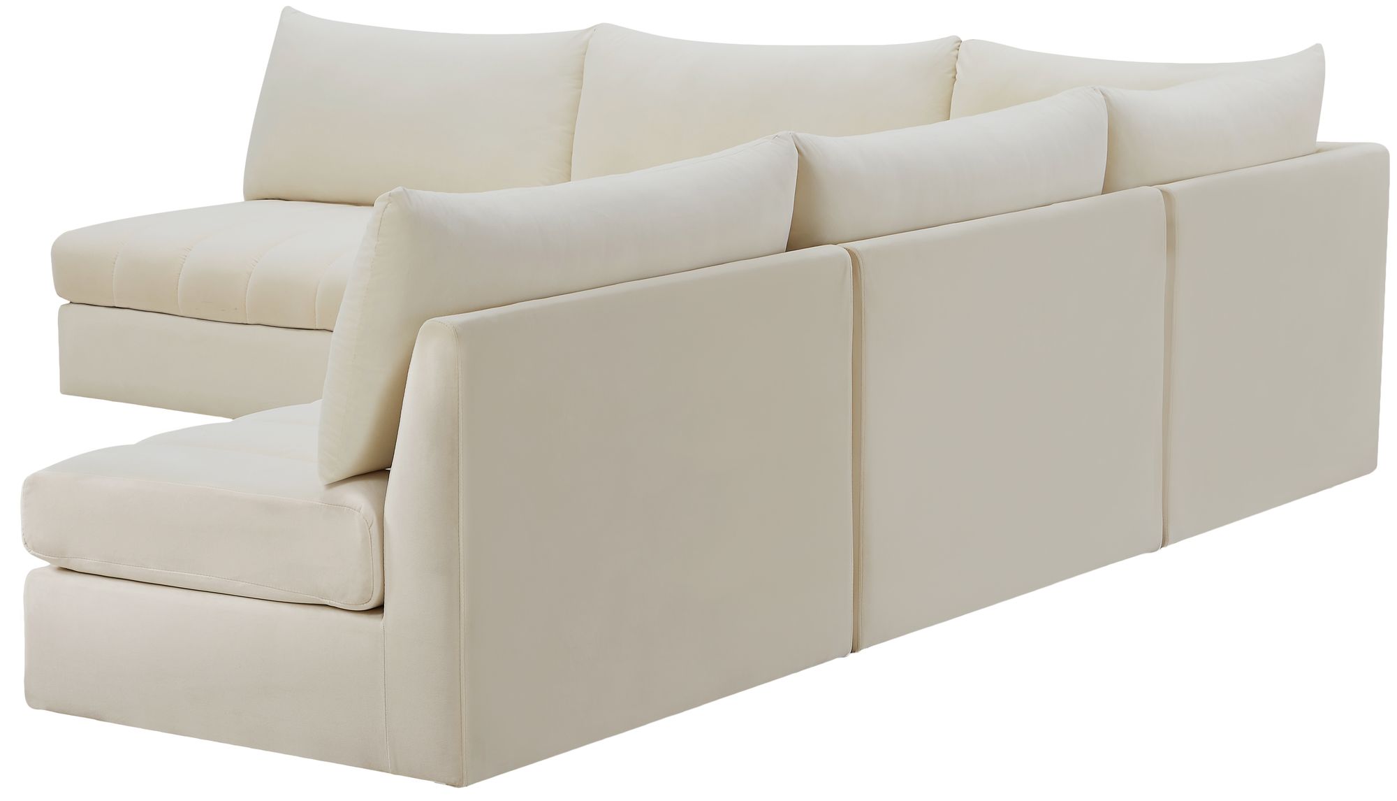 Jacob 107" 5-Piece Velvet Modular Sectional