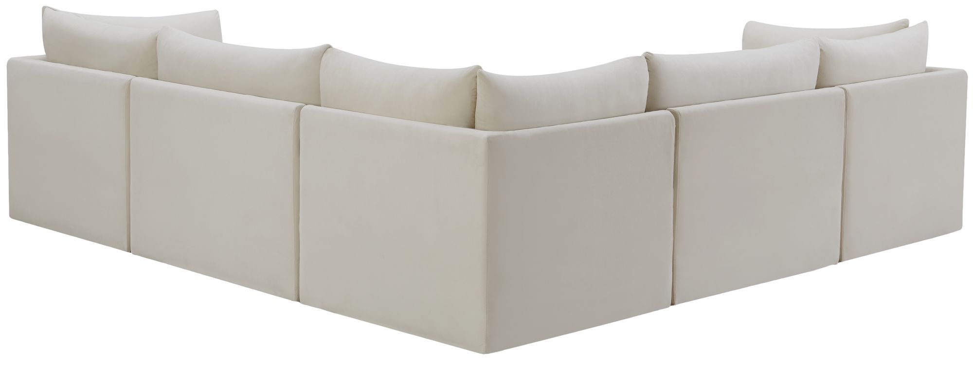 Jacob 103" 5-Piece Velvet Modular Sectional