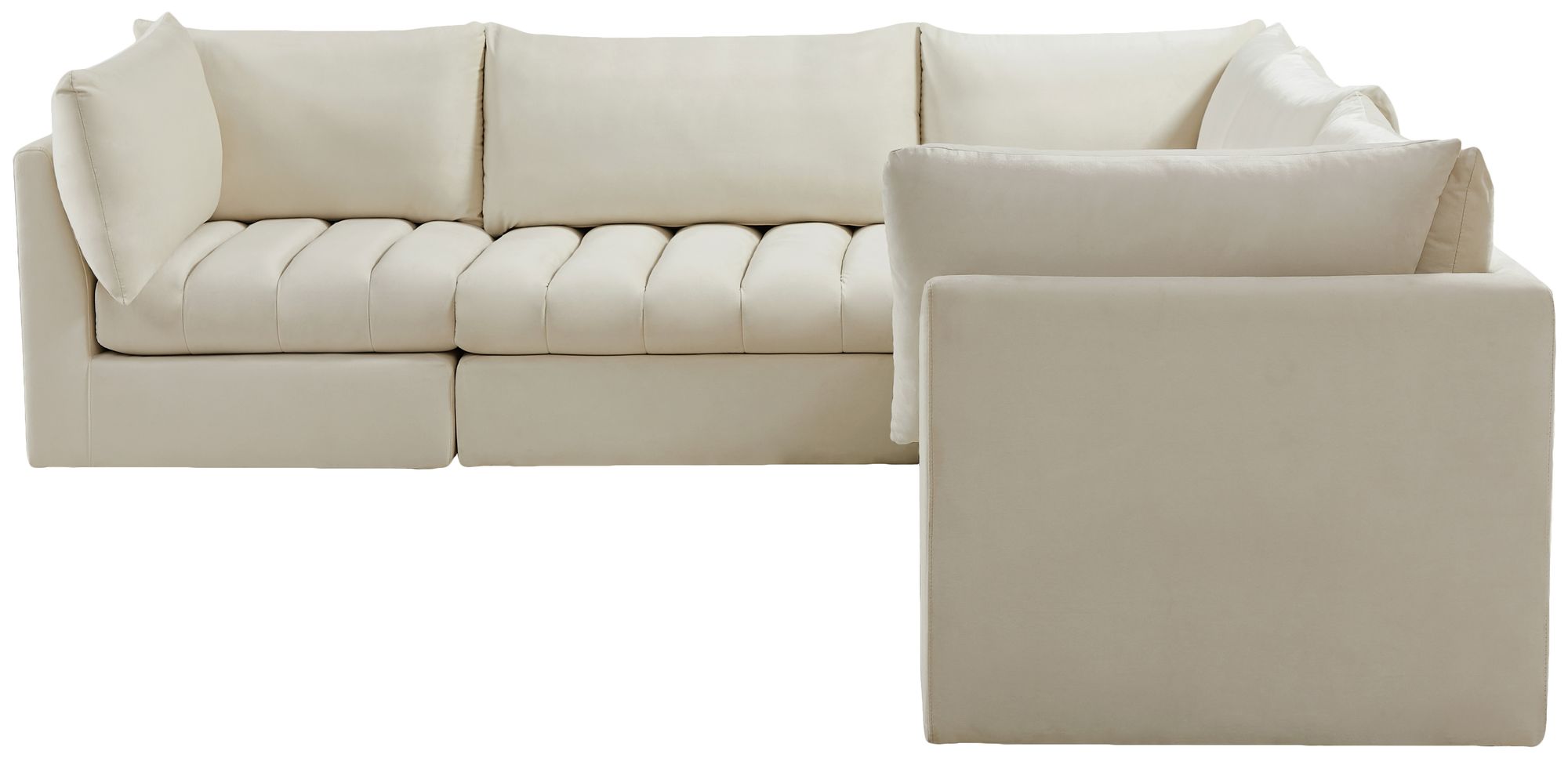Jacob 103" 5-Piece Velvet Modular Sectional