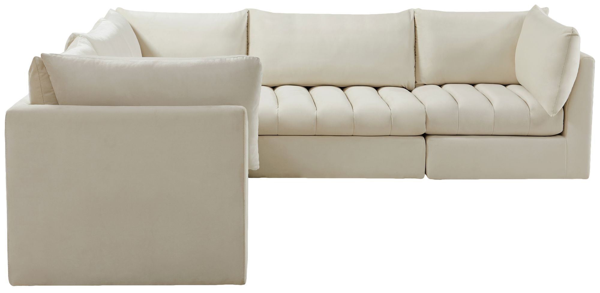 Jacob 103" 5-Piece Velvet Modular Sectional