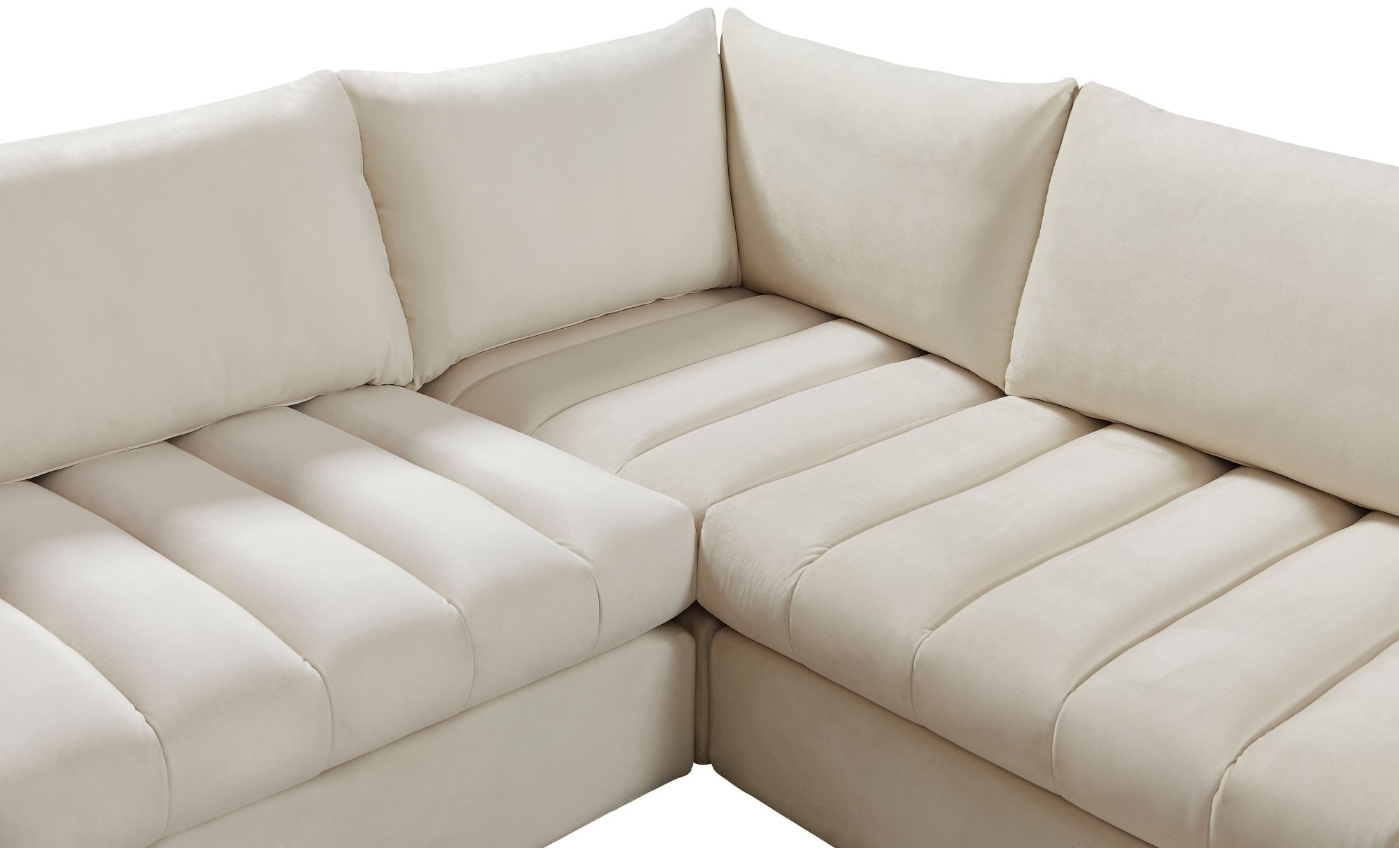 Jacob 103" 5-Piece Velvet Modular Sectional