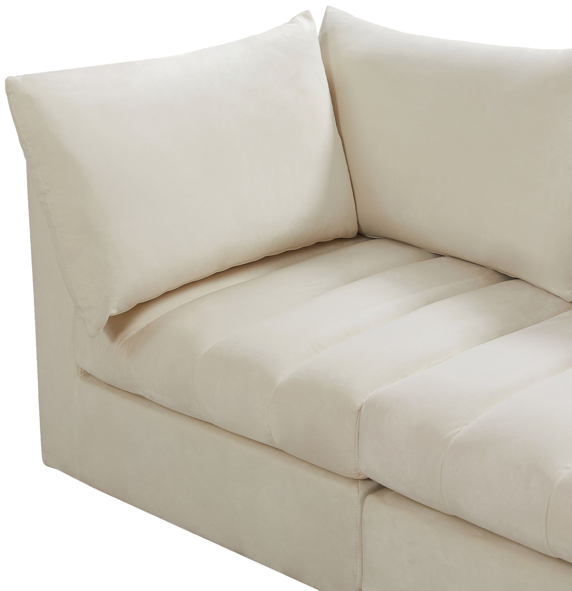Jacob 140" 8-Piece Velvet Modular U-Shape Sectional