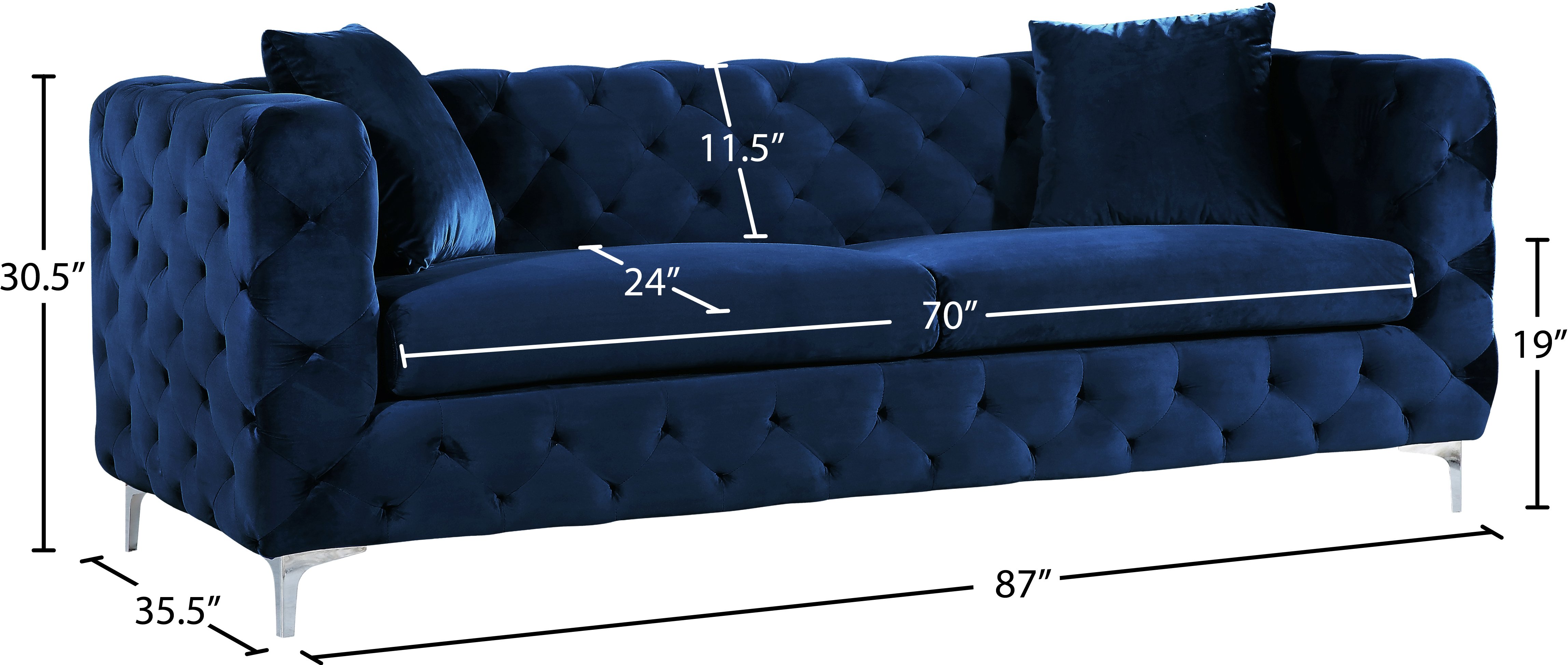 Scarlett Velvet Sofa