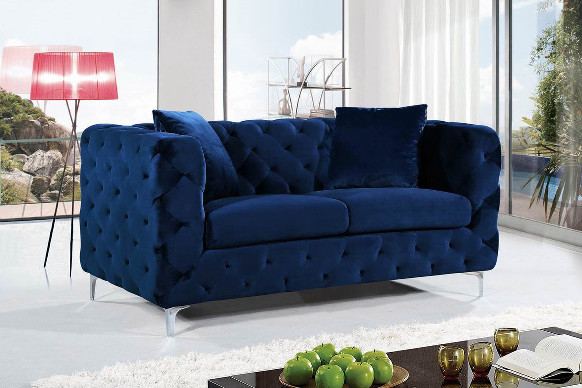 Scarlett Velvet Loveseat
