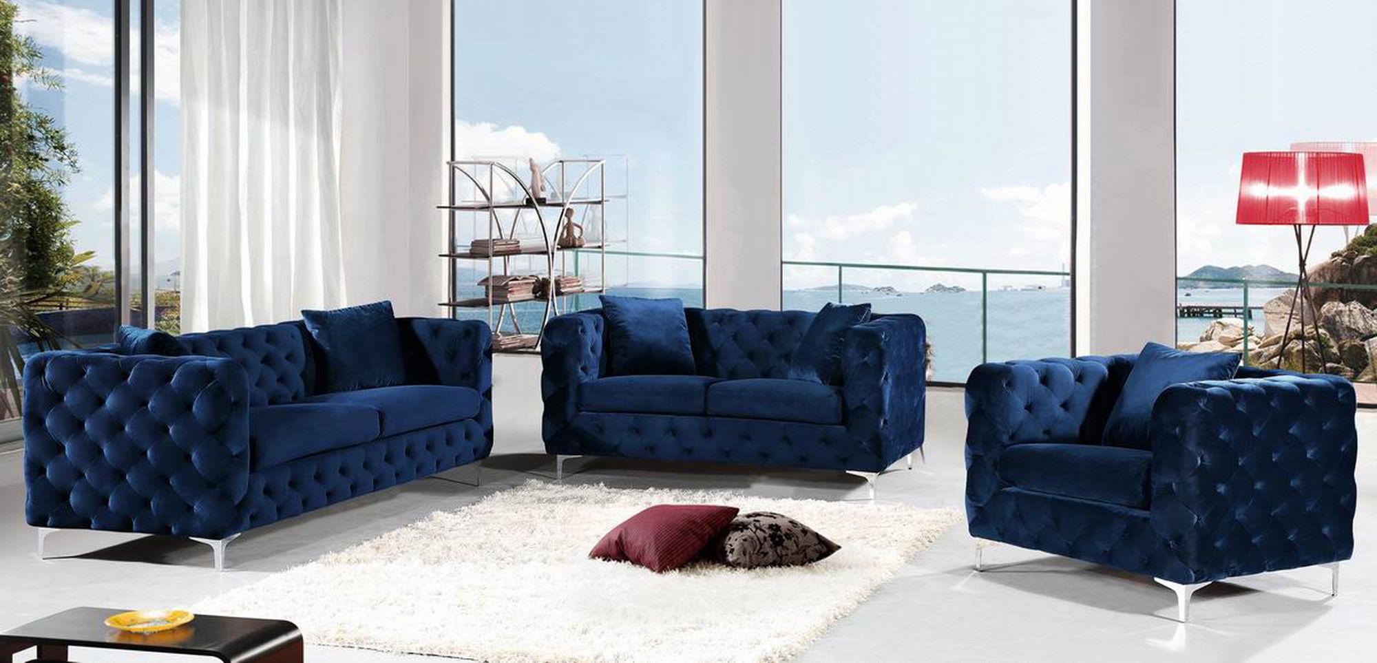 Scarlett Velvet Loveseat