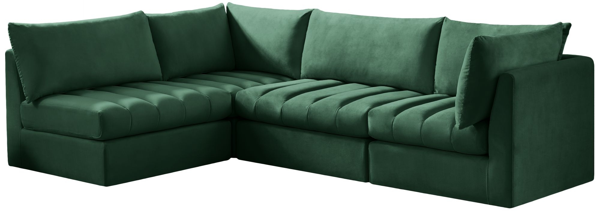 Jacob 103" 4-Piece Velvet Modular Sectional