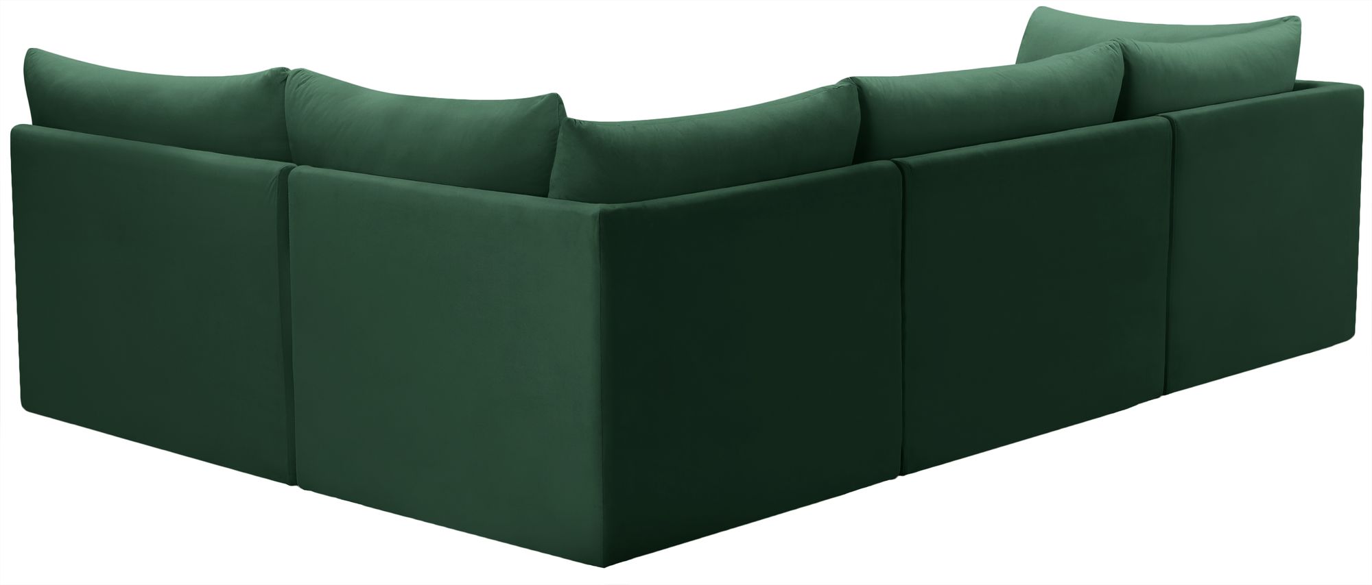 Jacob 103" 4-Piece Velvet Modular Sectional