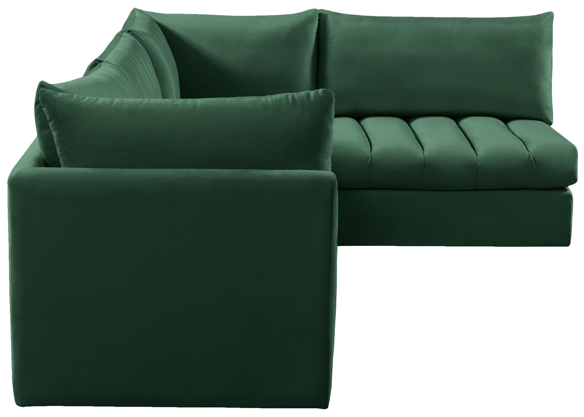 Jacob 103" 4-Piece Velvet Modular Sectional