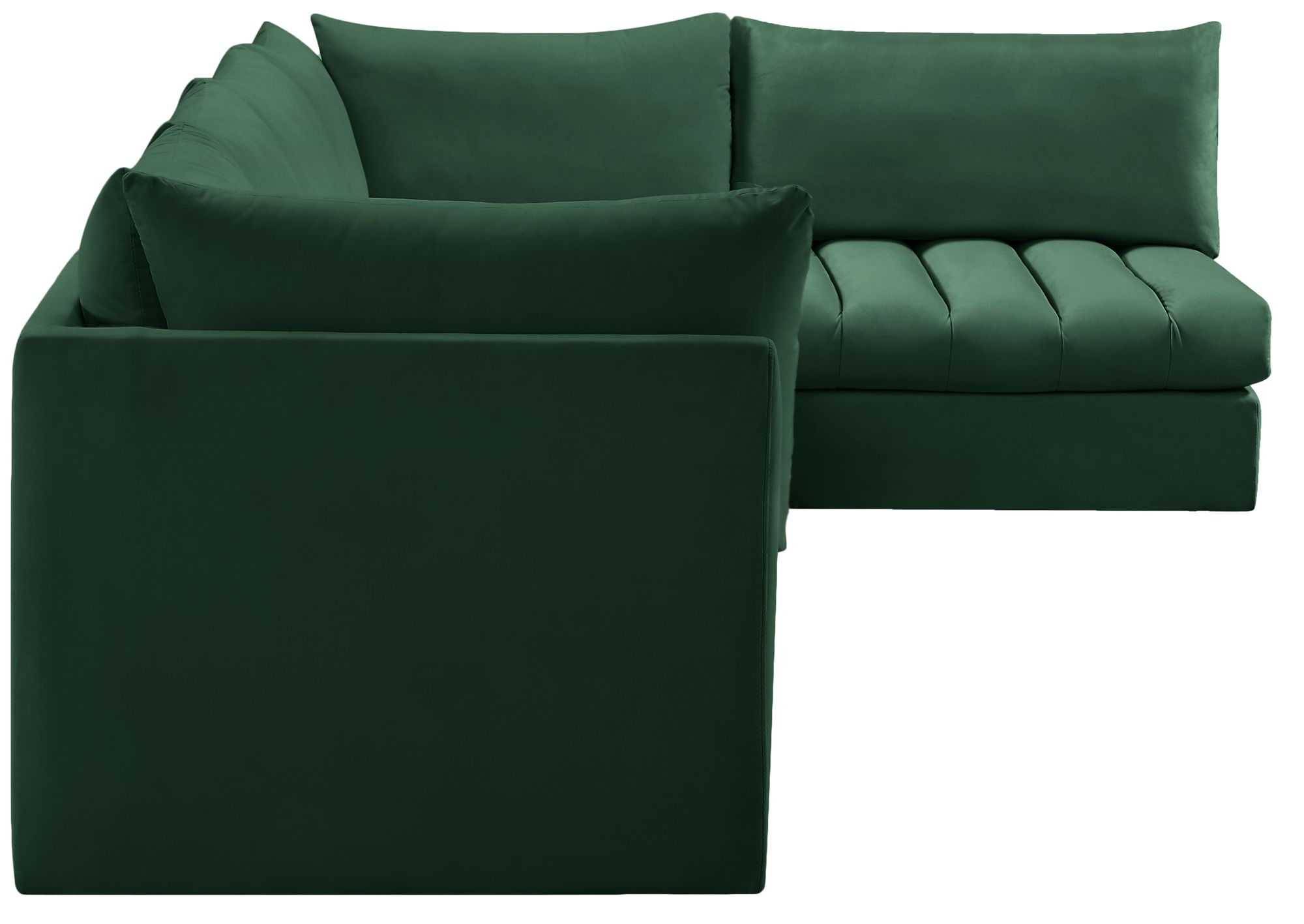 Jacob 140" 5-Piece Velvet Modular Sectional