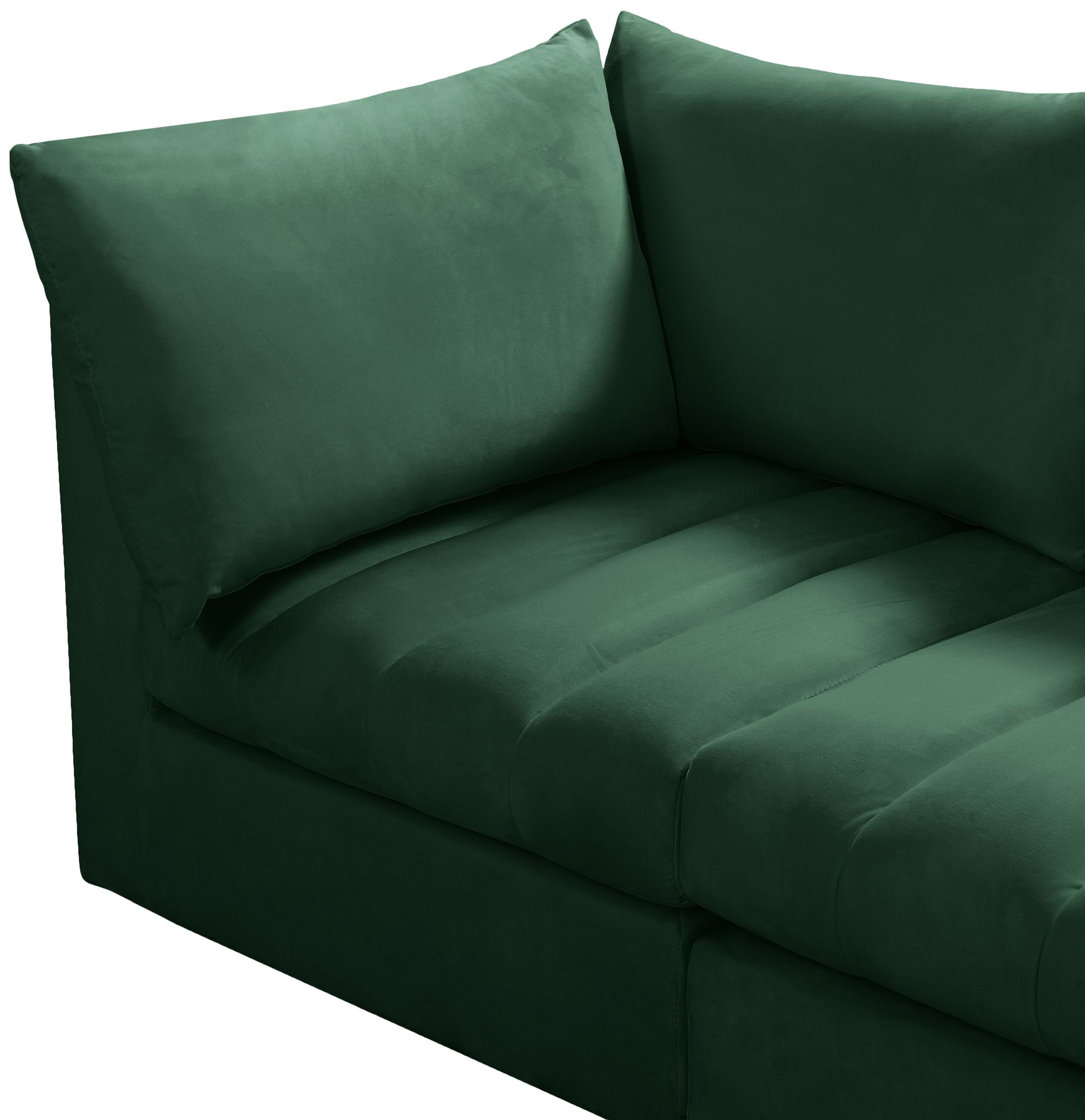 Jacob 140" 5-Piece Velvet Modular Sectional