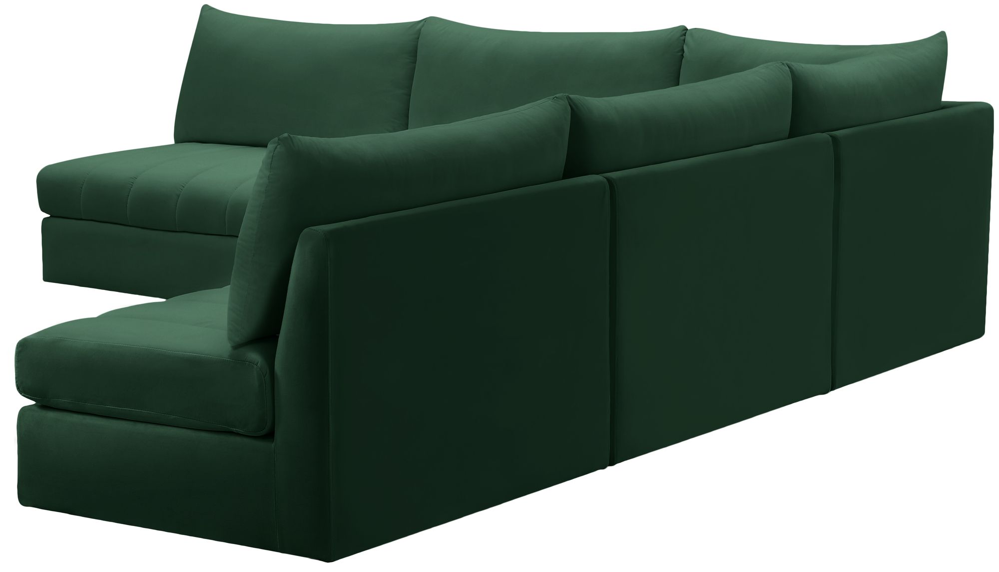 Jacob 107" 5-Piece Velvet Modular Sectional