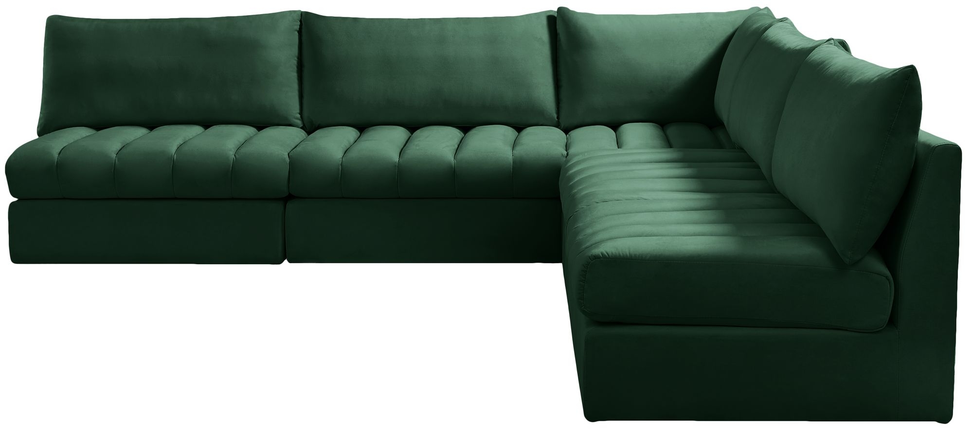 Jacob 107" 5-Piece Velvet Modular Sectional