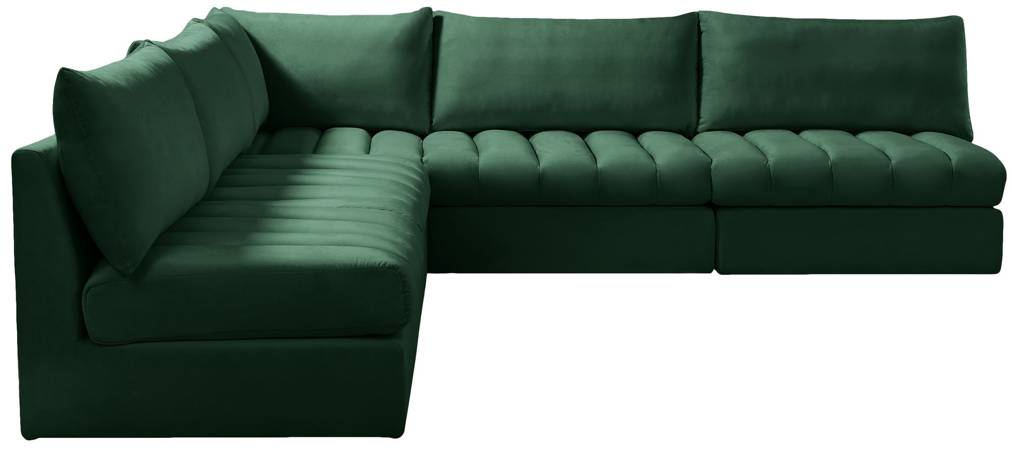 Jacob 107" 5-Piece Velvet Modular Sectional
