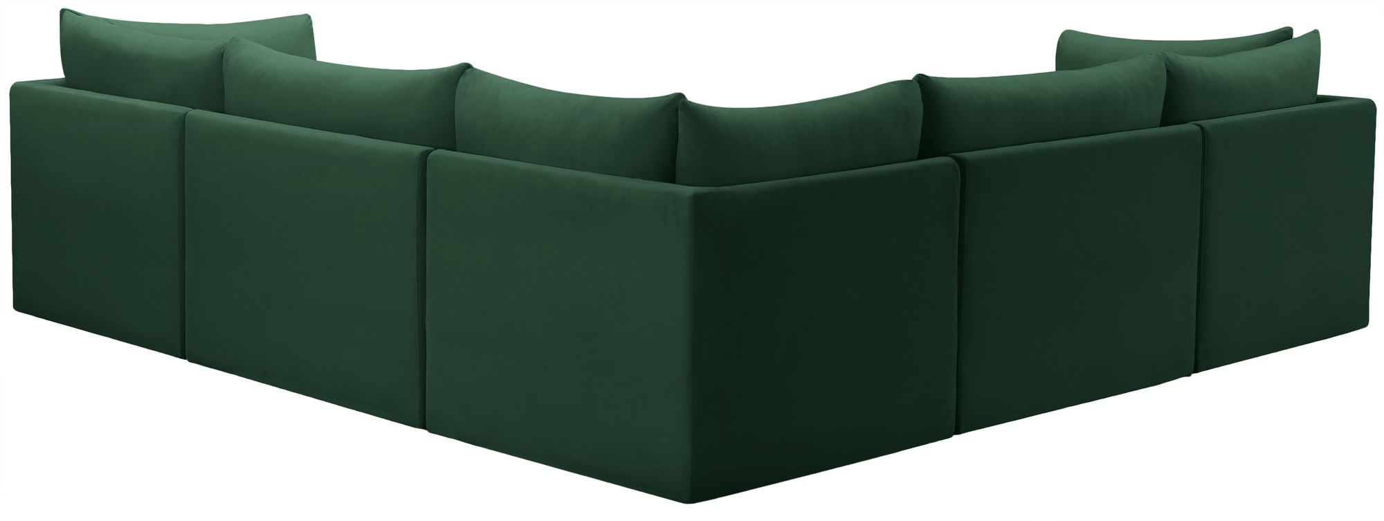 Jacob 103" 5-Piece Velvet Modular Sectional