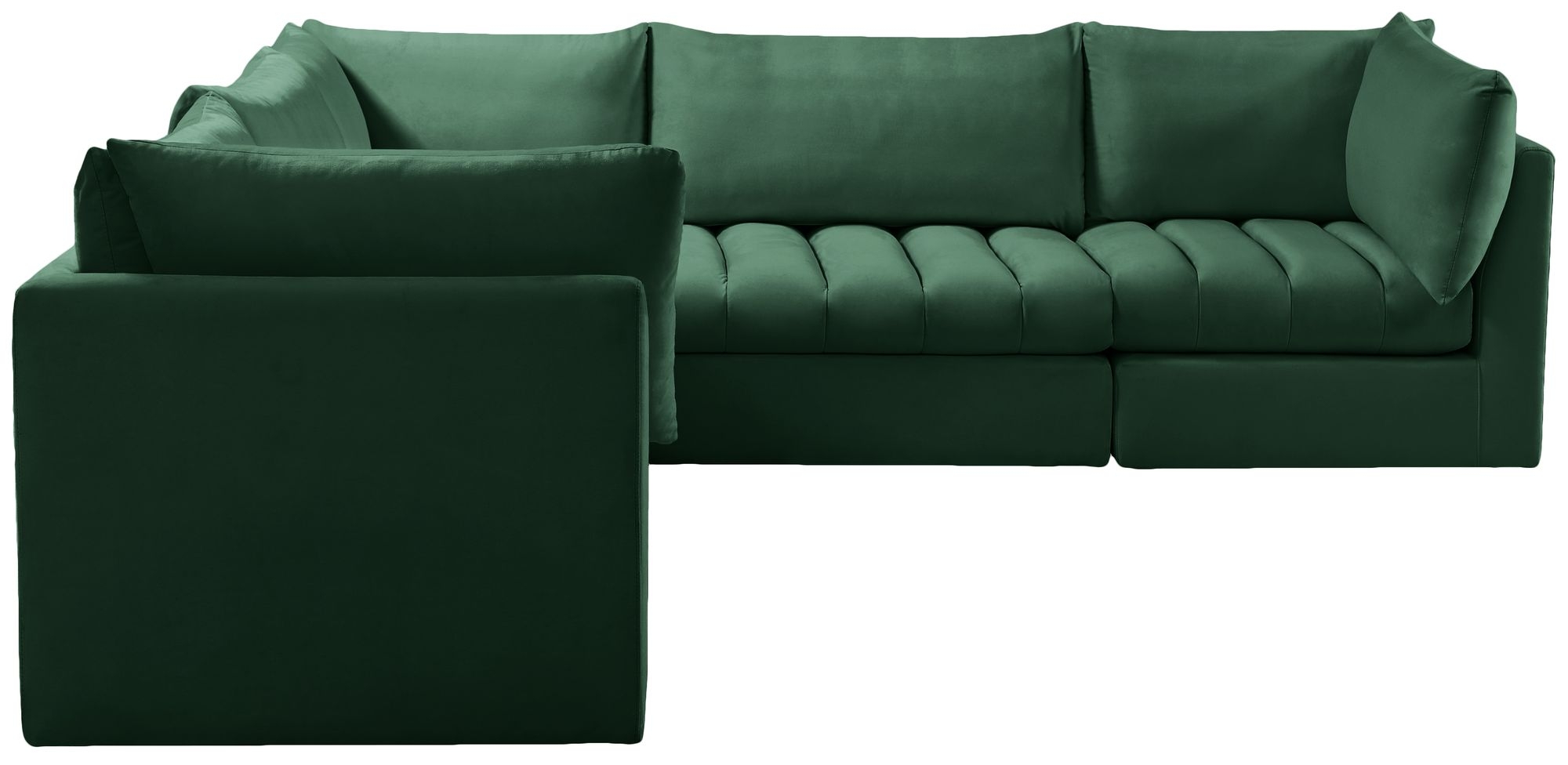 Jacob 103" 5-Piece Velvet Modular Sectional