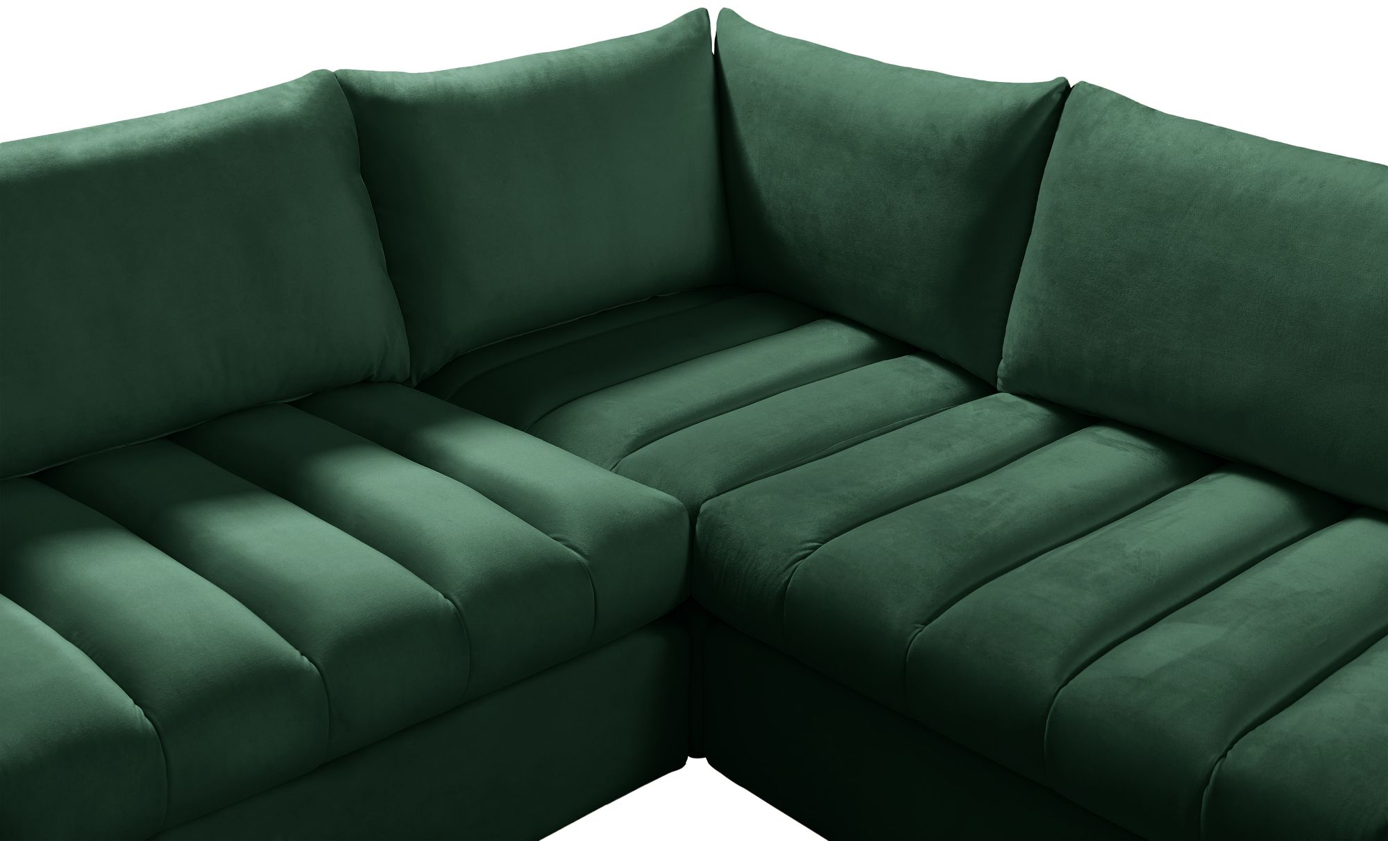 Jacob 103" 5-Piece Velvet Modular Sectional