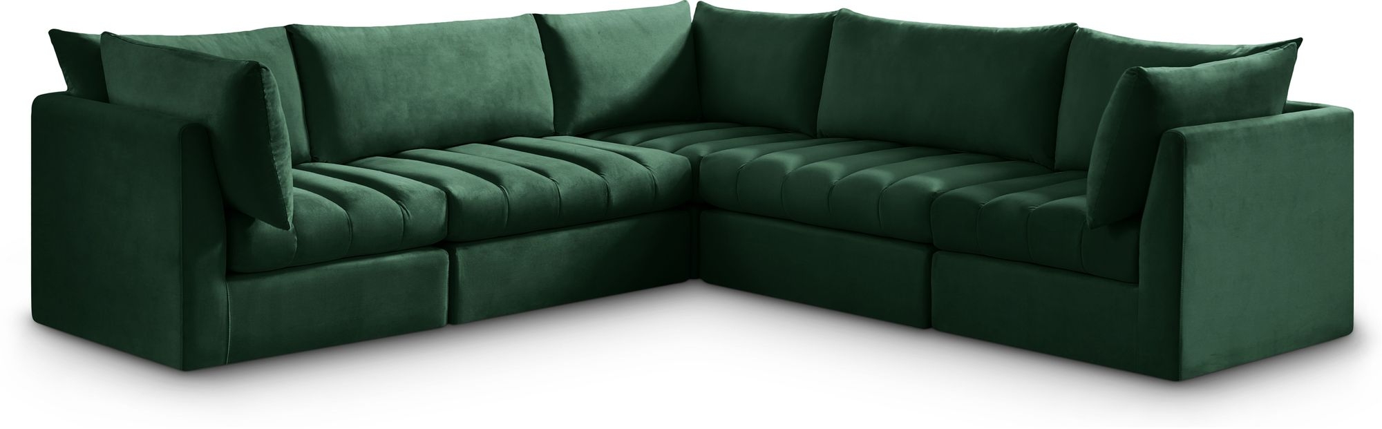 Jacob 103" 5-Piece Velvet Modular Sectional