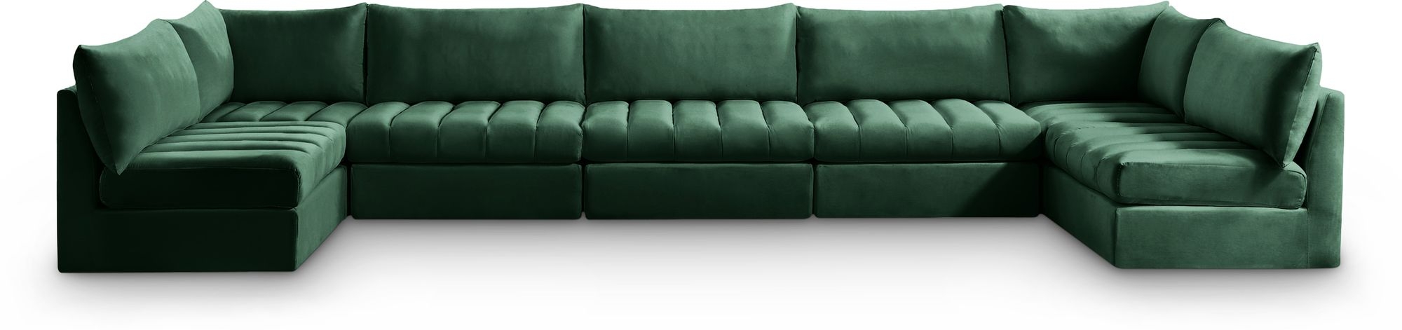 Jacob 177" 7-Piece Velvet Modular U-Shape Sectional