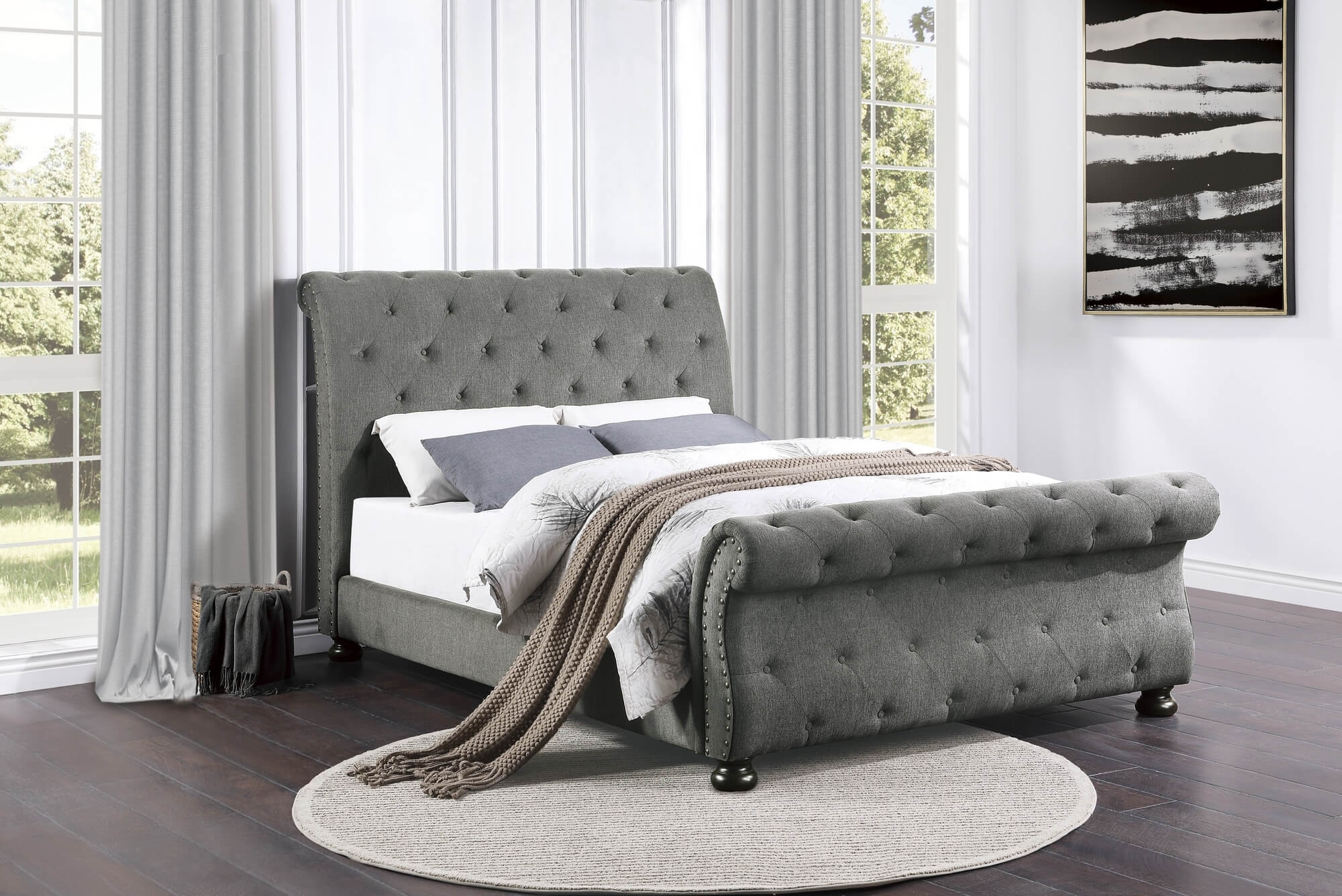 Crofton Tufted Full Size Bed